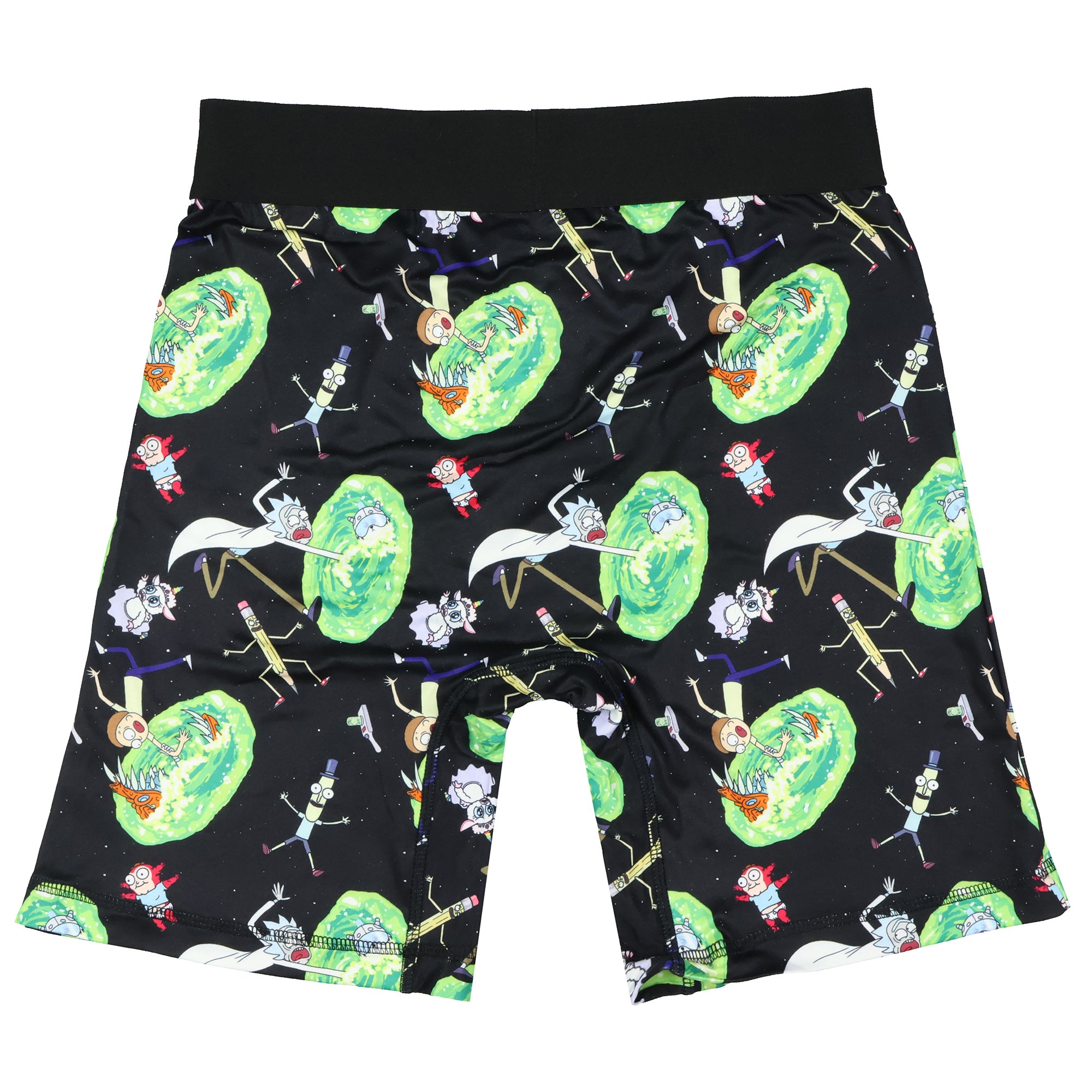 Rick And Morty Boxer Briefs Men's Space Portals Tight Fit Underwear