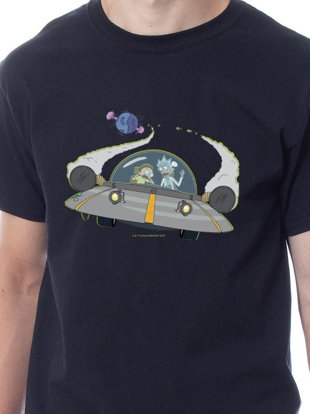 Rick and Morty Mens' TV Show Series Spaceship Title Sleep Pajama Set