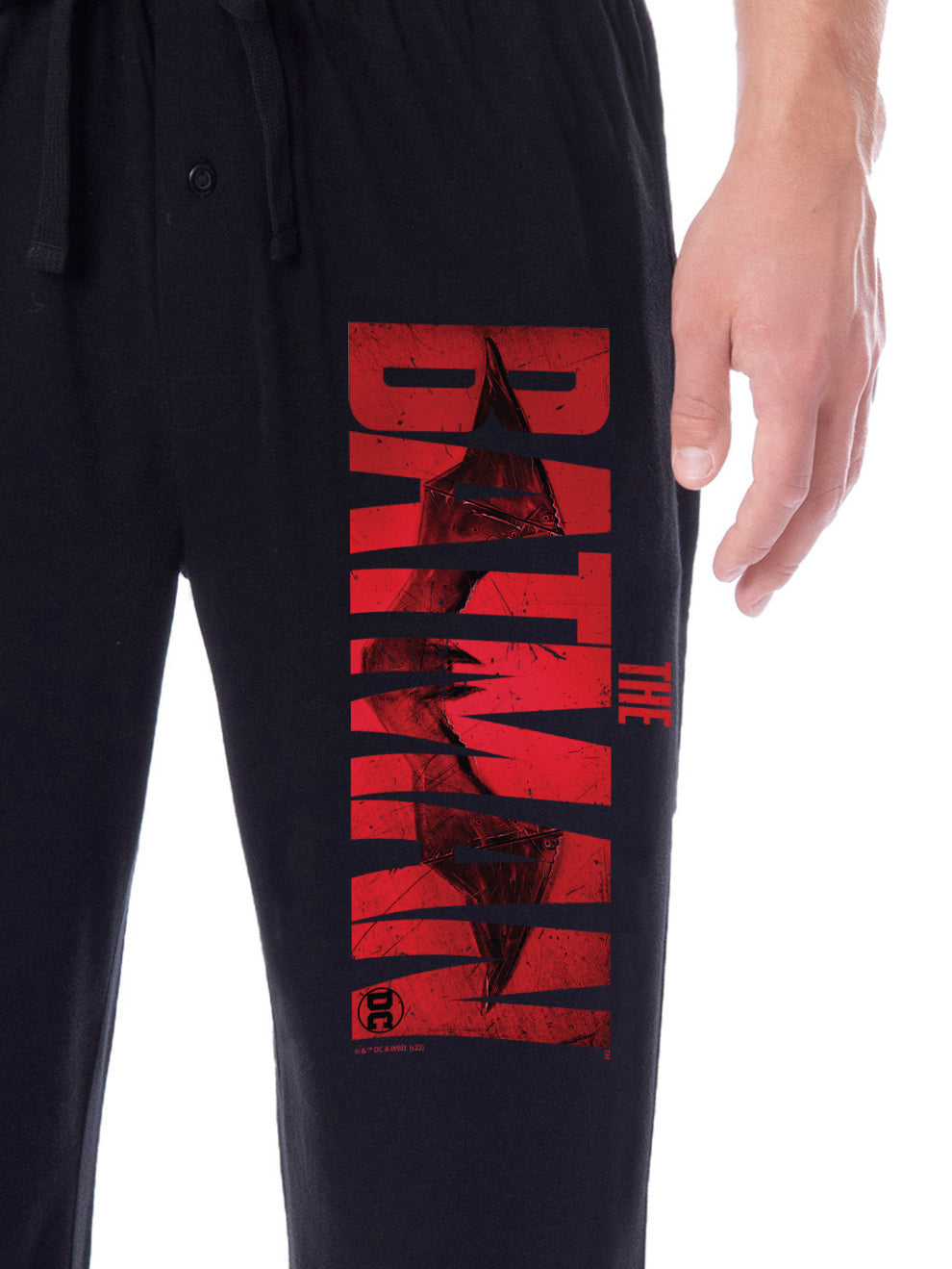 DC Comics Men's The Batman Movie Logo Adult Loungewear Pajama Pants