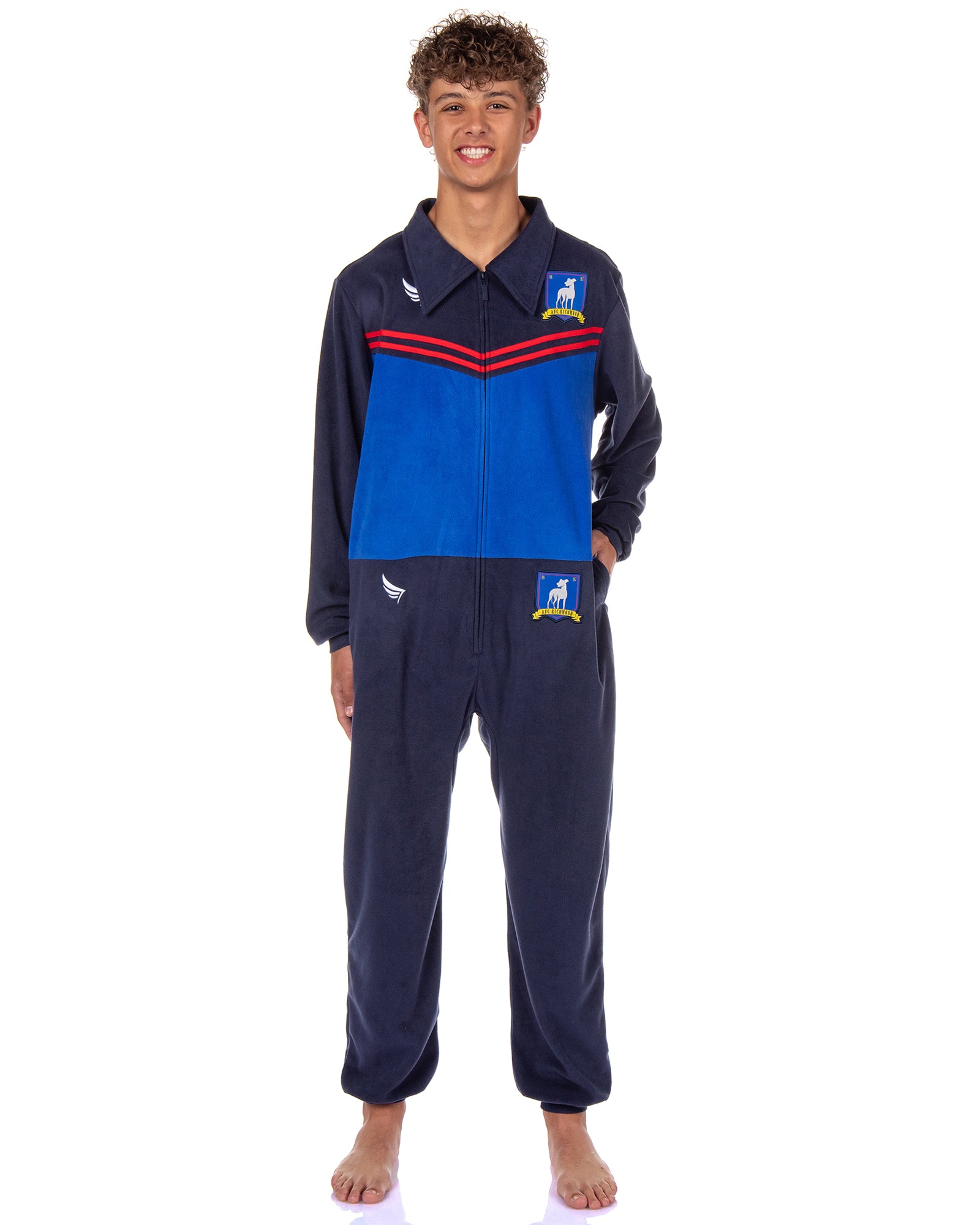 Ted Lasso Union Suit Mens' AFC Richmond Costume Track Suit 1PC Pajama