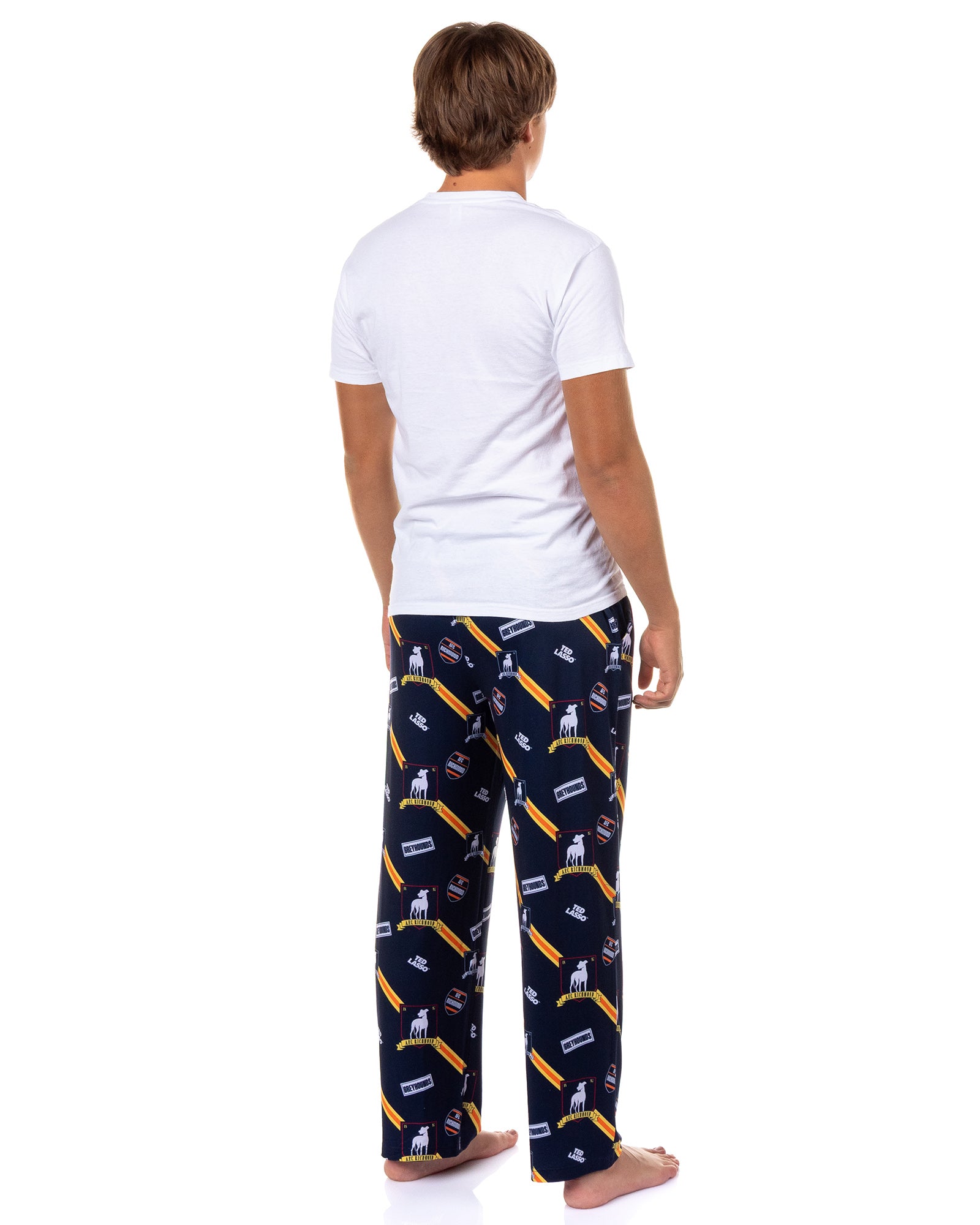 Ted Lasso AFC Richmond Pajama Pants Men's Allover Logo Loungewear Bottoms
