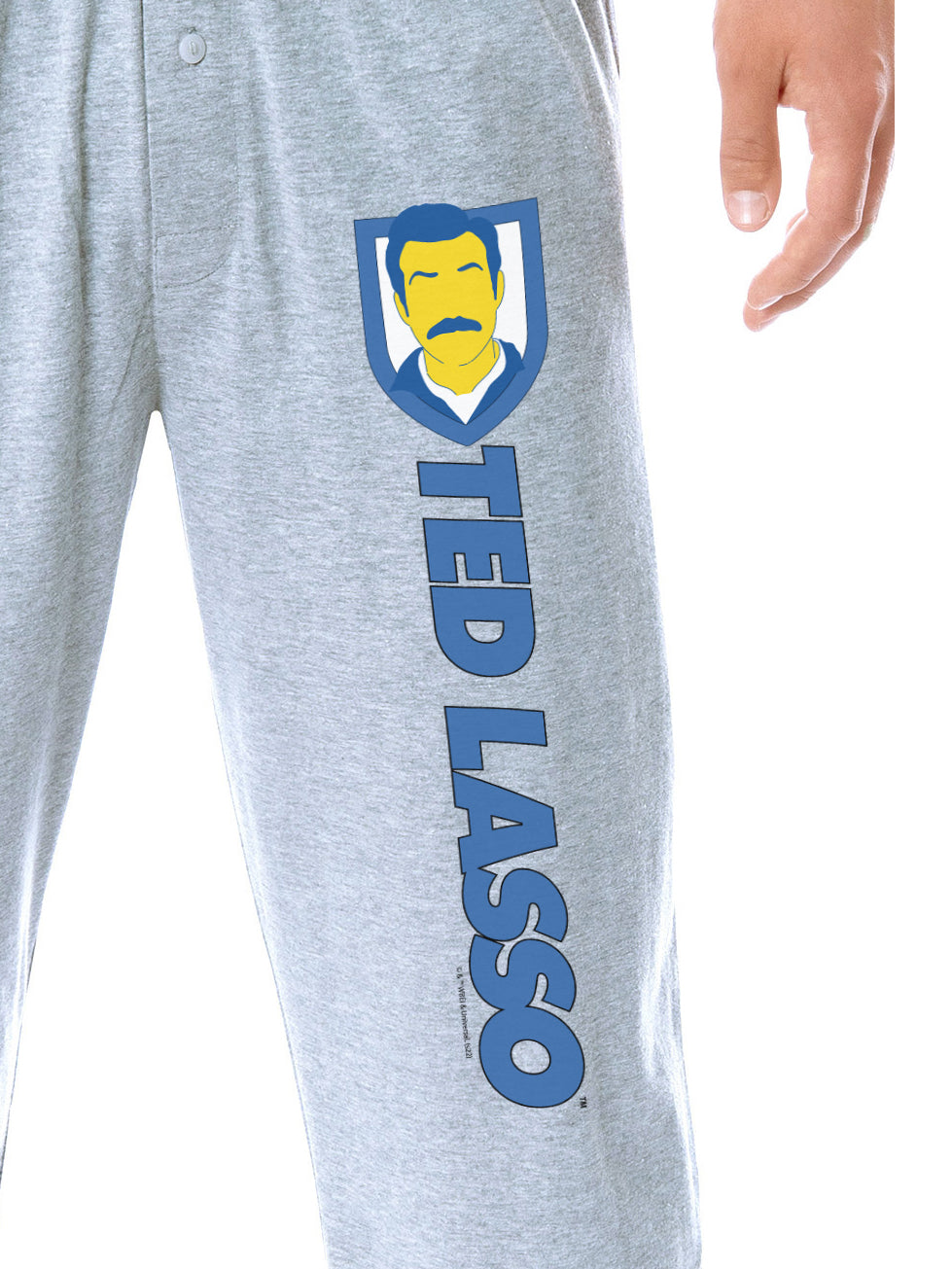 Ted Lasso Mens' TV Series Show Title Logo Character Sleep Pajama Pants