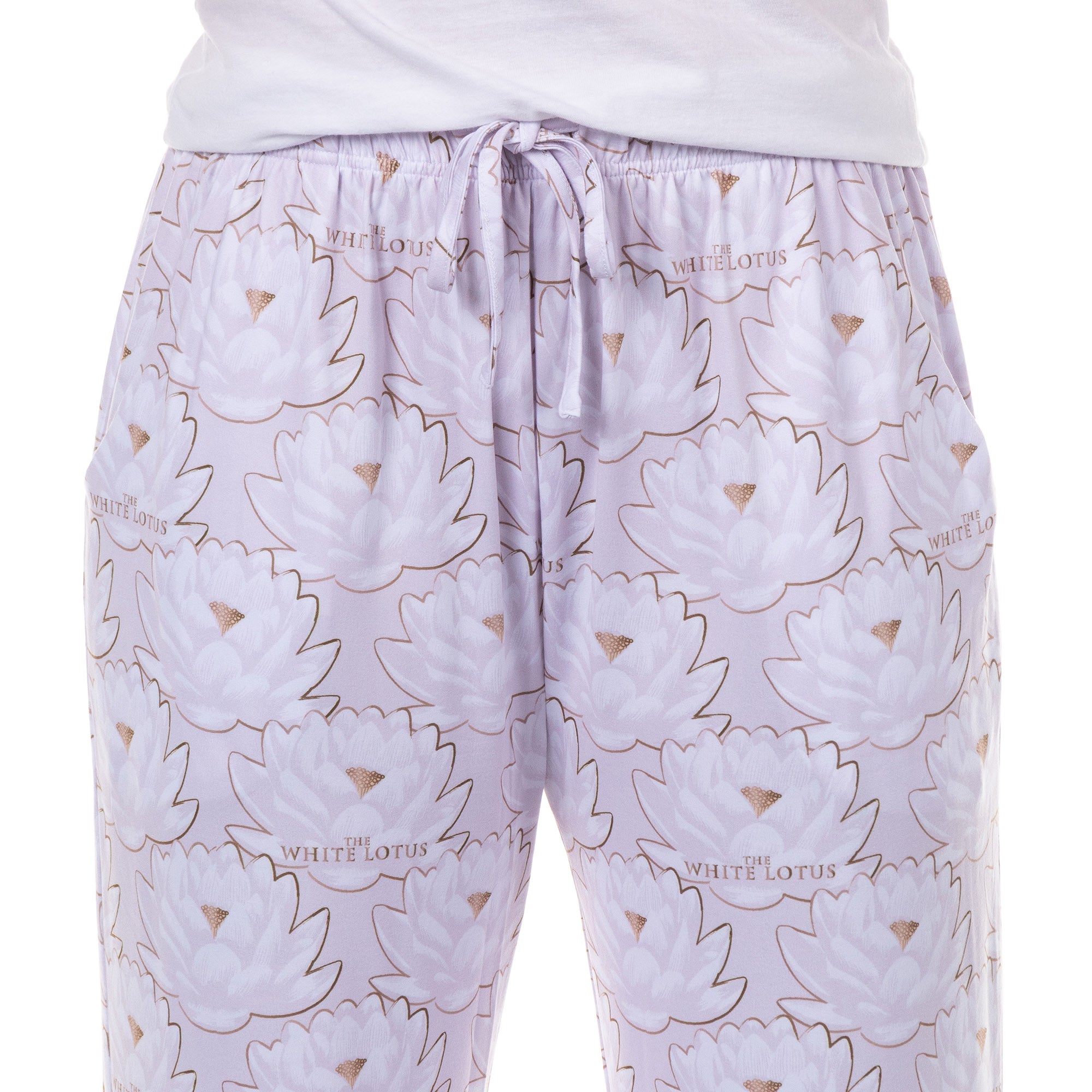 The White Lotus Pajamas Women's Allover Flower Design Lounge Sleep Pant