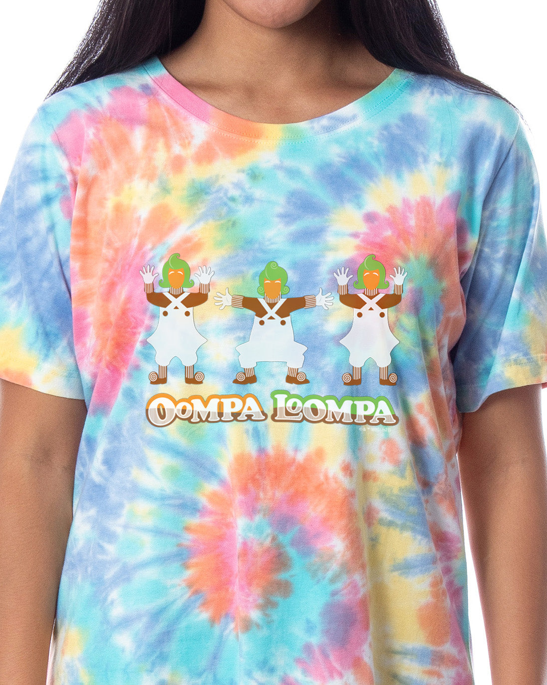 Willy Wonka and the Chocolate Factory Women's Oompa Loompa Pajama Nightgown