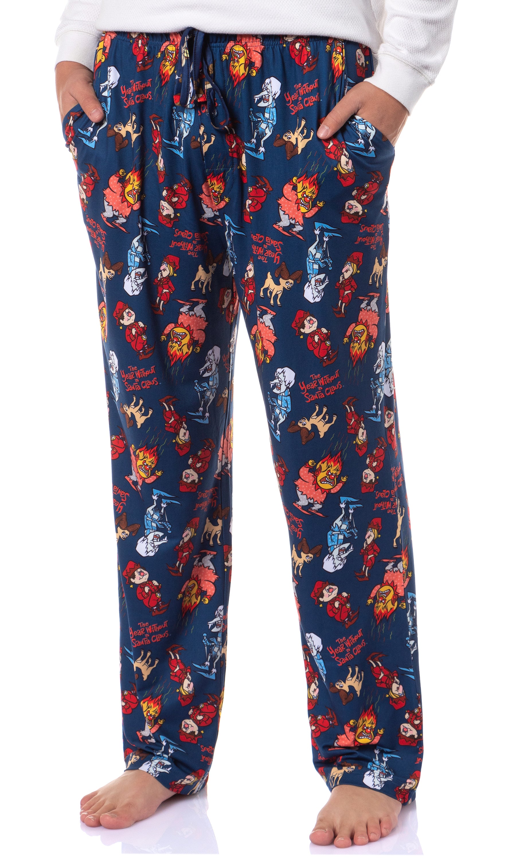The Year Without a Santa Claus Men's Snow Heat Miser Tossed Print Pajama Pants