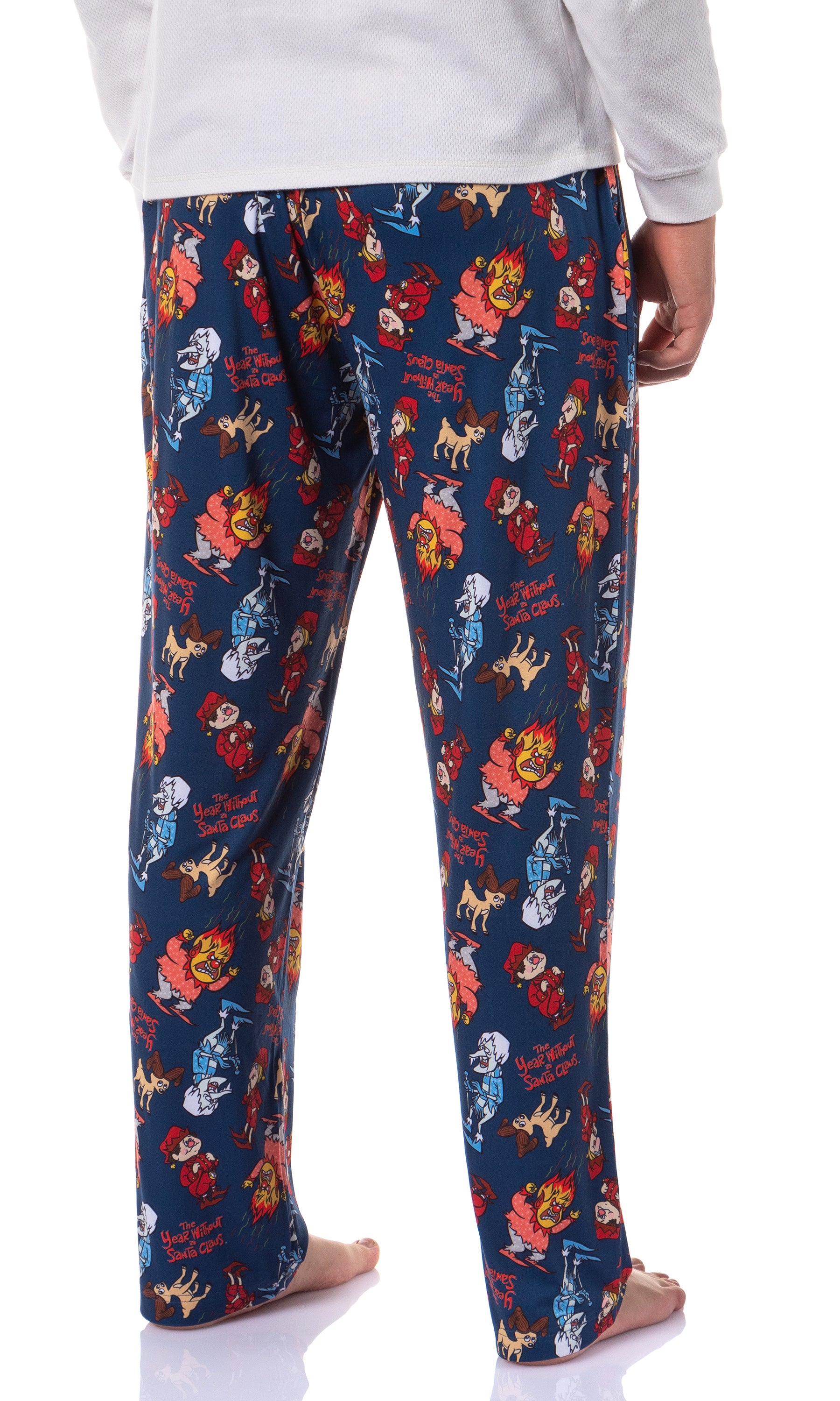 The Year Without a Santa Claus Men's Snow Heat Miser Tossed Print Pajama Pants