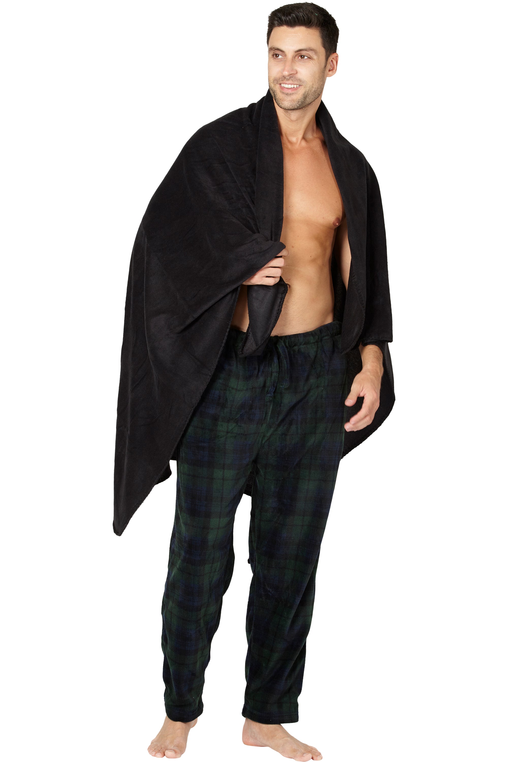 Intimo Mens Polar Fleece Pant with free Blanket