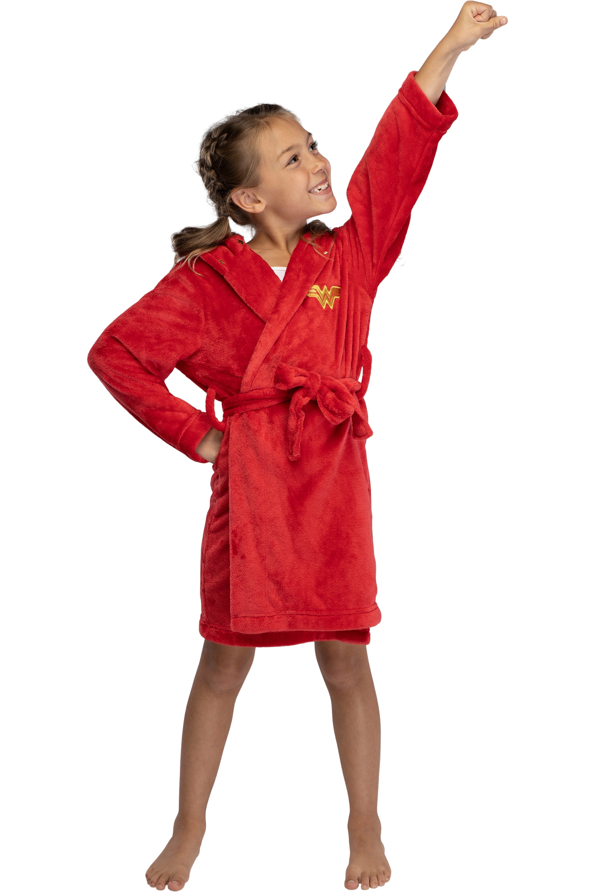 DC Comics Kids Superhero Plush Fleece Hooded Costume Robe