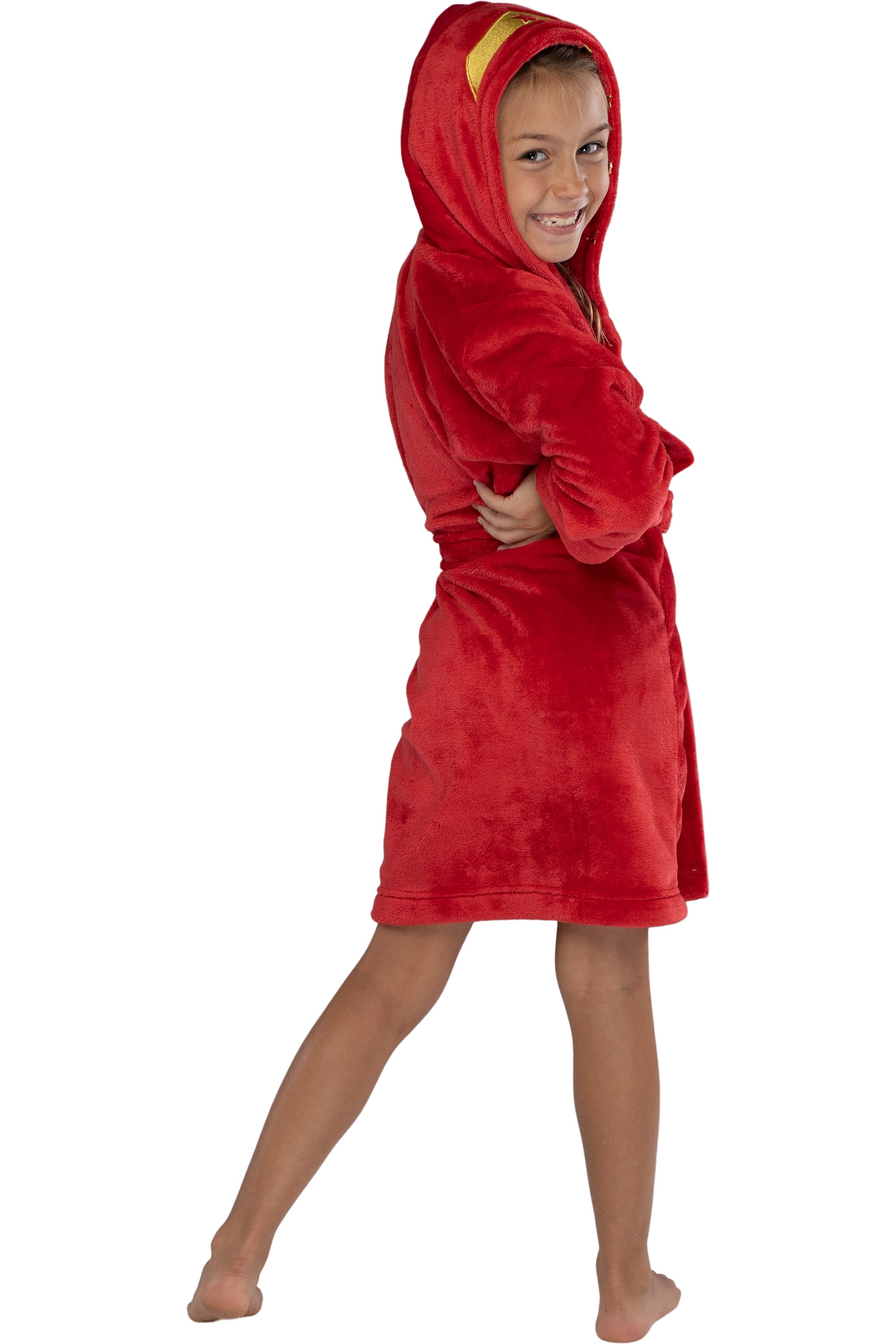 DC Comics Kids Superhero Plush Fleece Hooded Costume Robe