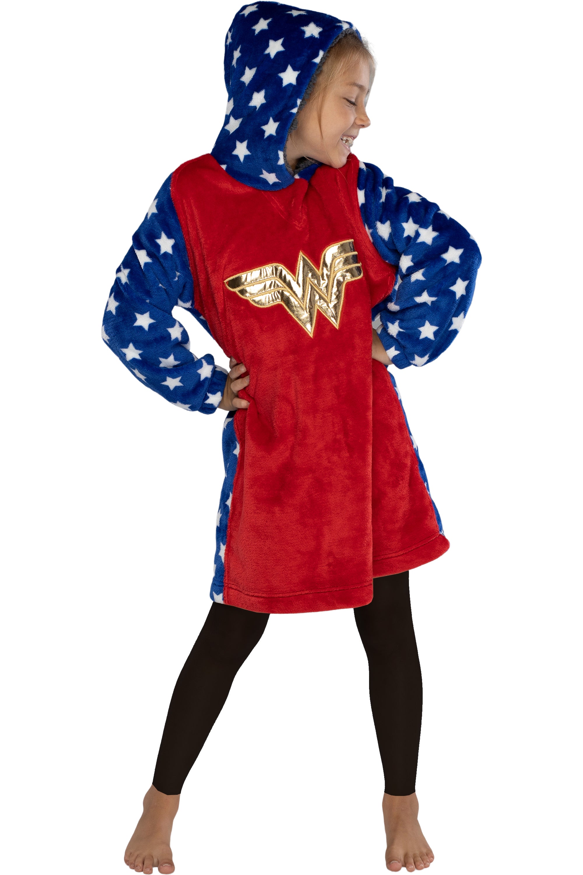 DC Comics Kid's Superhero Oversized Hoodie Sweatshirt