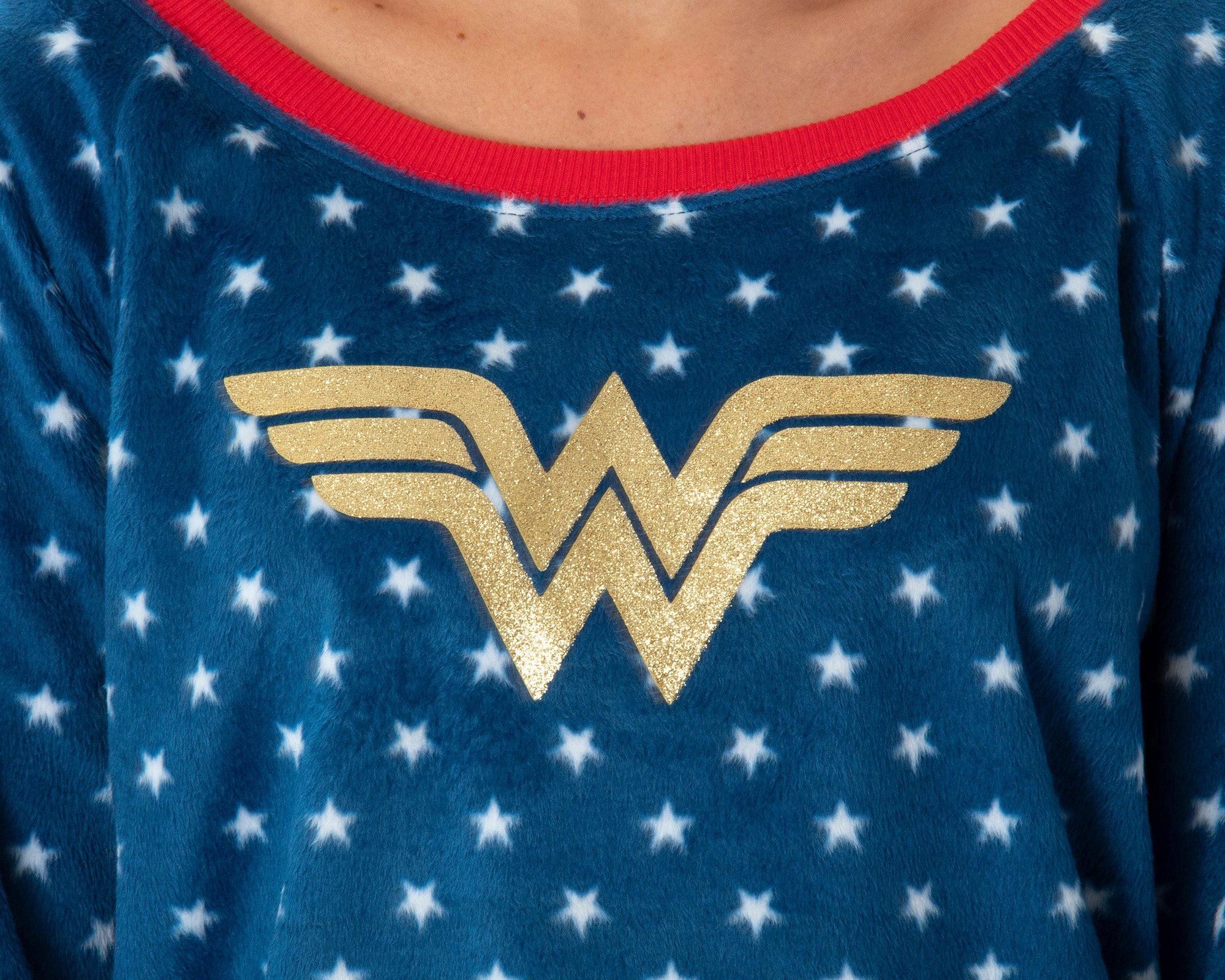 DC Comics Wonder Woman Juniors' Fleece Joggers Pajama Set