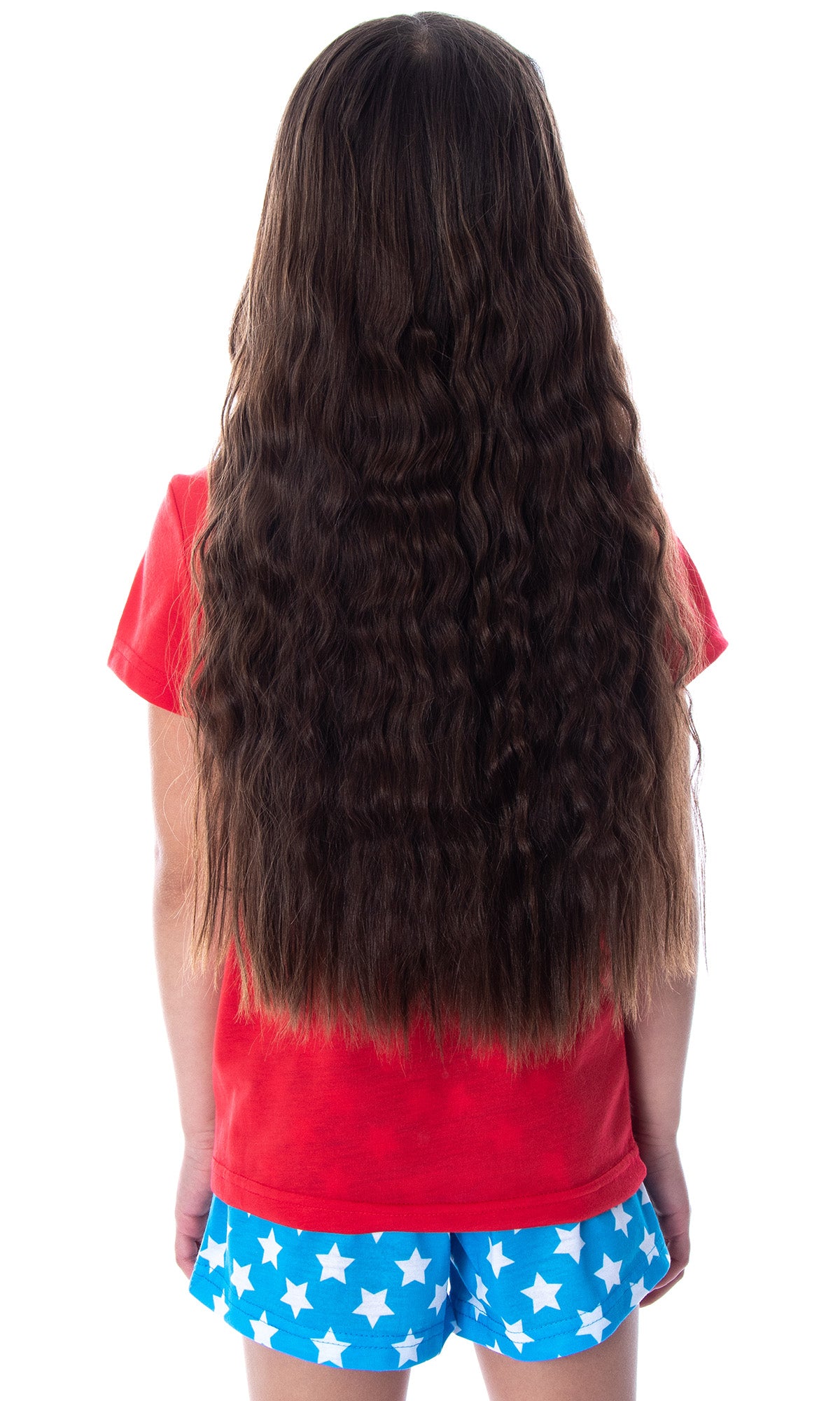 DC Comics Girls' Wonder Woman Gold Foil Logo Shirt and Shorts Pajama Set