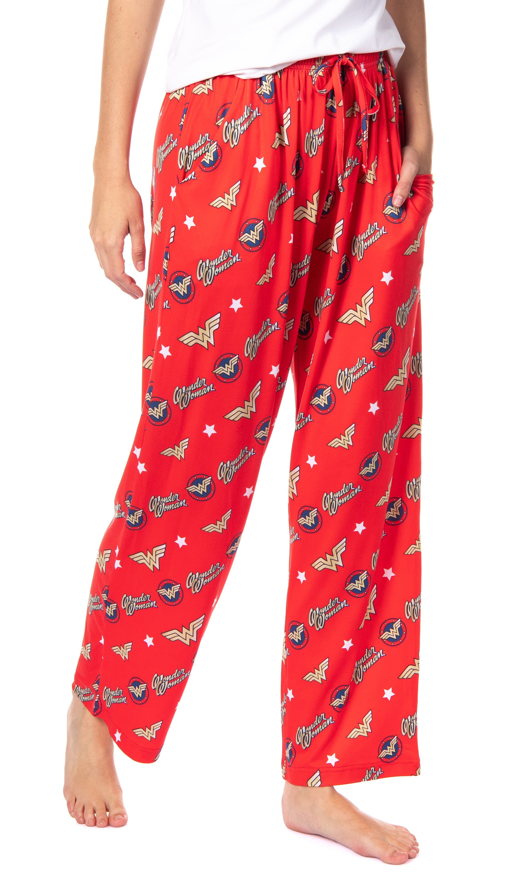 DC Comics Womens' Wonder Woman Classic Character Symbol Pajama Pants