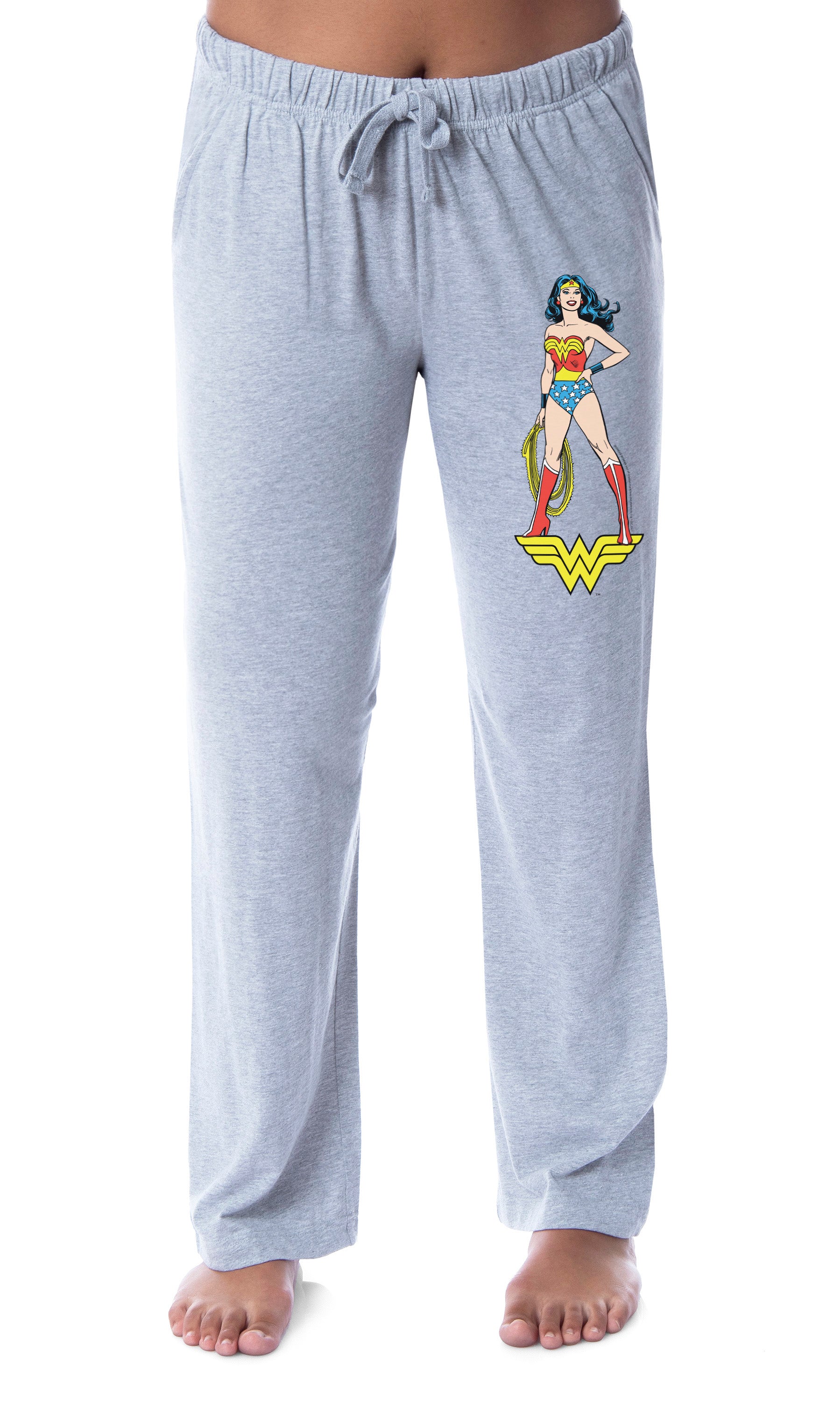 DC Womens' Wonder Woman Vintage Comic Design Lasso Truth Sleep Pajama Pants