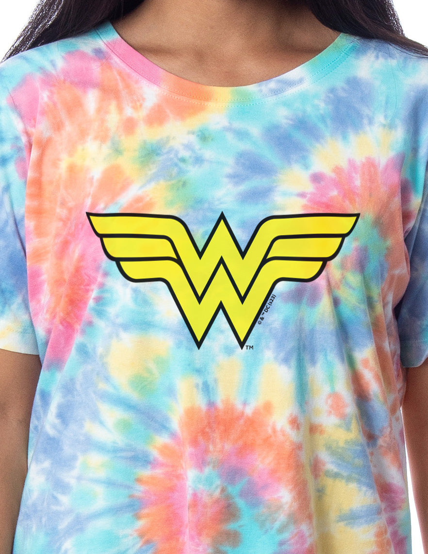 DC Comics Womens' Wonder Woman Nightgown Sleep Pajama Shirt For Adults