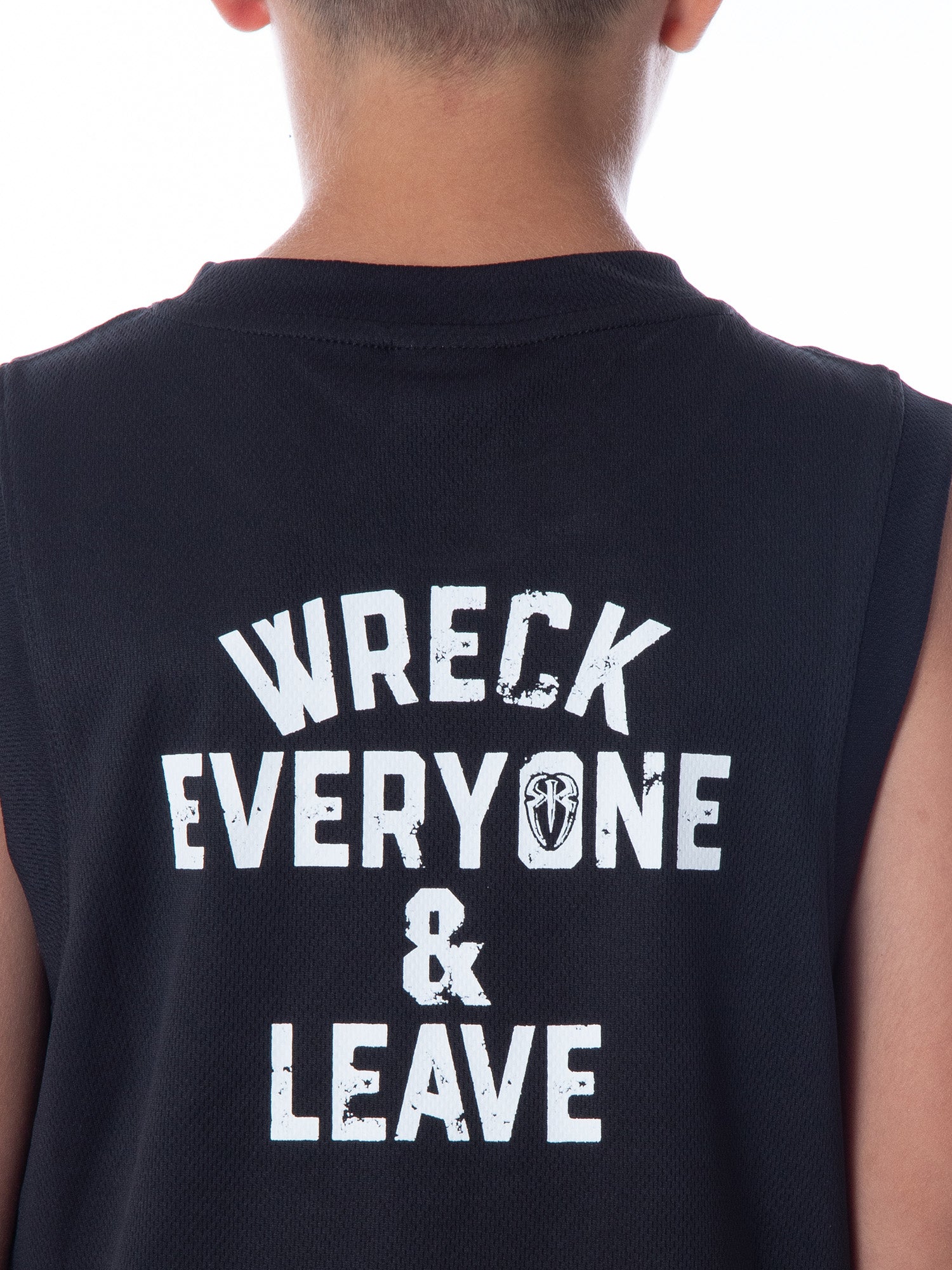 WWE Boys' Roman Reigns  Wreck Everyone And Leave Tank Short Pajama Set