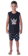 WWE Boys' World Wrestling Entertainment Logo Tank Short Pajama Set