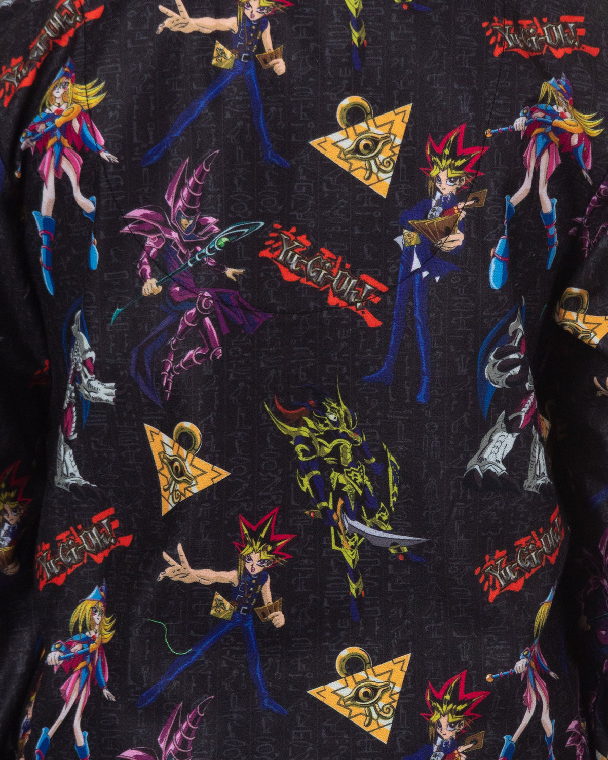 Yu-Gi-Oh! Pajamas Boy's Millennium Puzzle Long Sleeve Button Up Pant Set