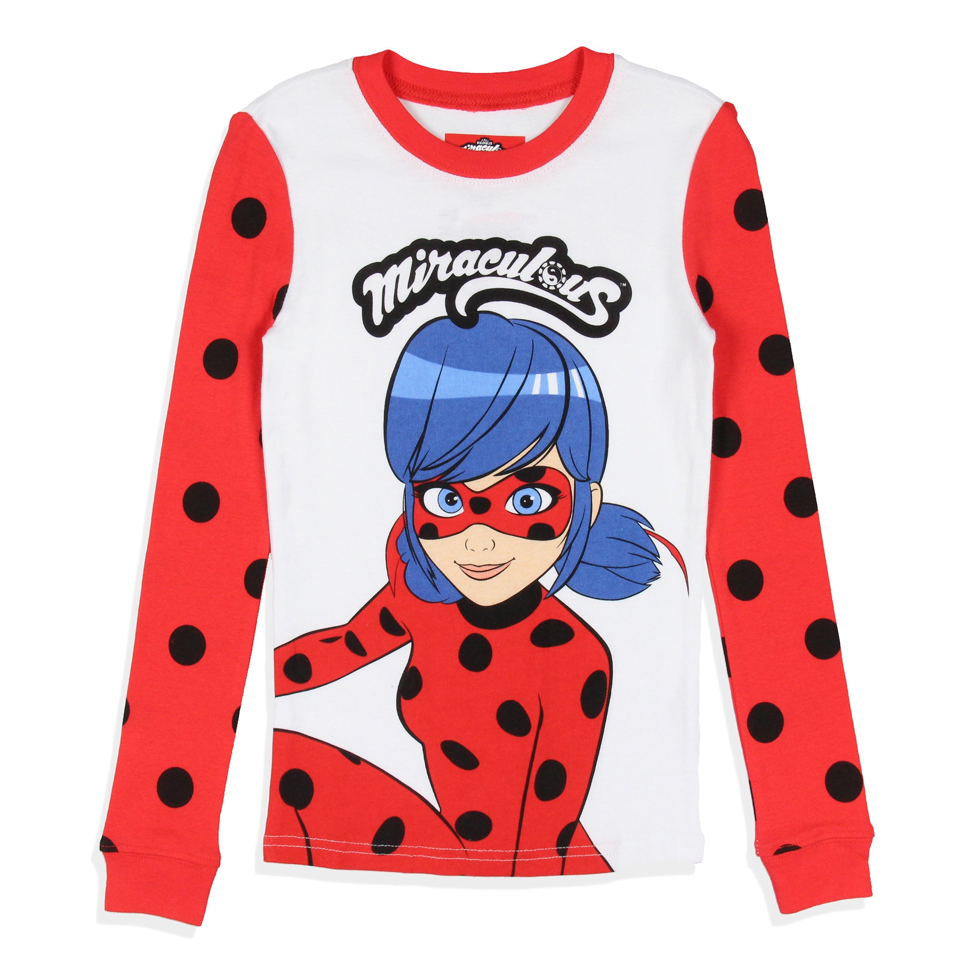 Miraculous: Tales of Ladybug & Cat Noir Girls' Tight Fit Sleep Pajama Set