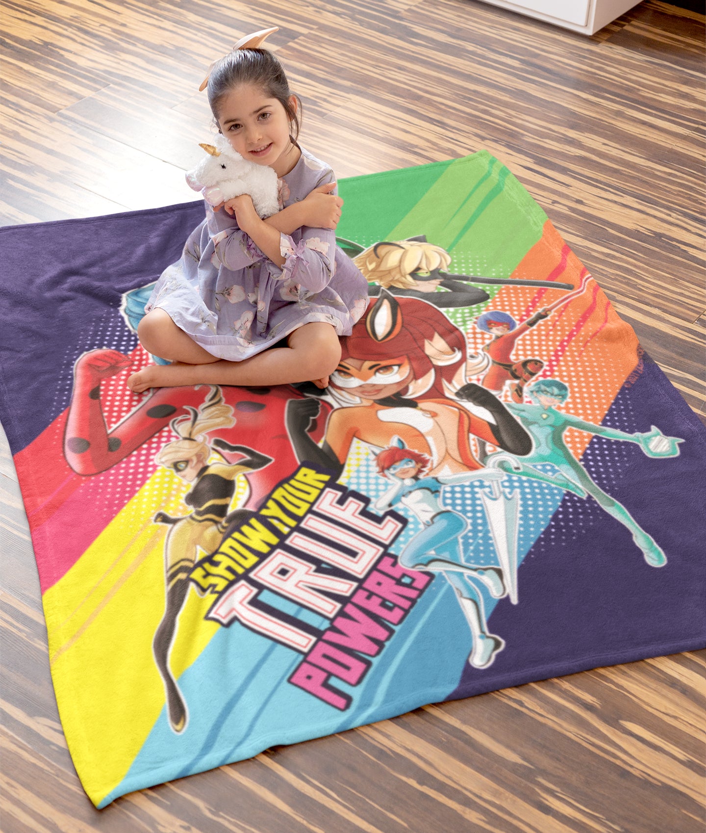 Miraculous Ladybug True Power Soft Cuddly Plush Fleece Throw Blanket Wall Scroll