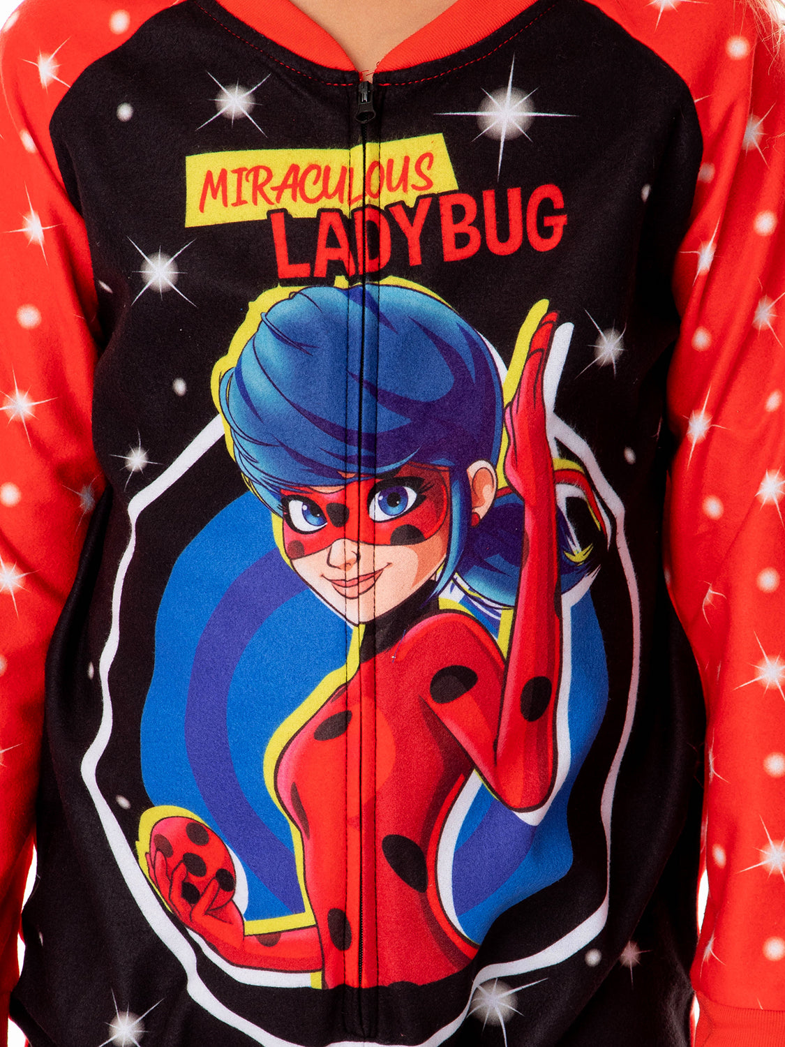 Miraculous: Tales of Ladybug & Cat Noir Girls' Character Footless Pajama