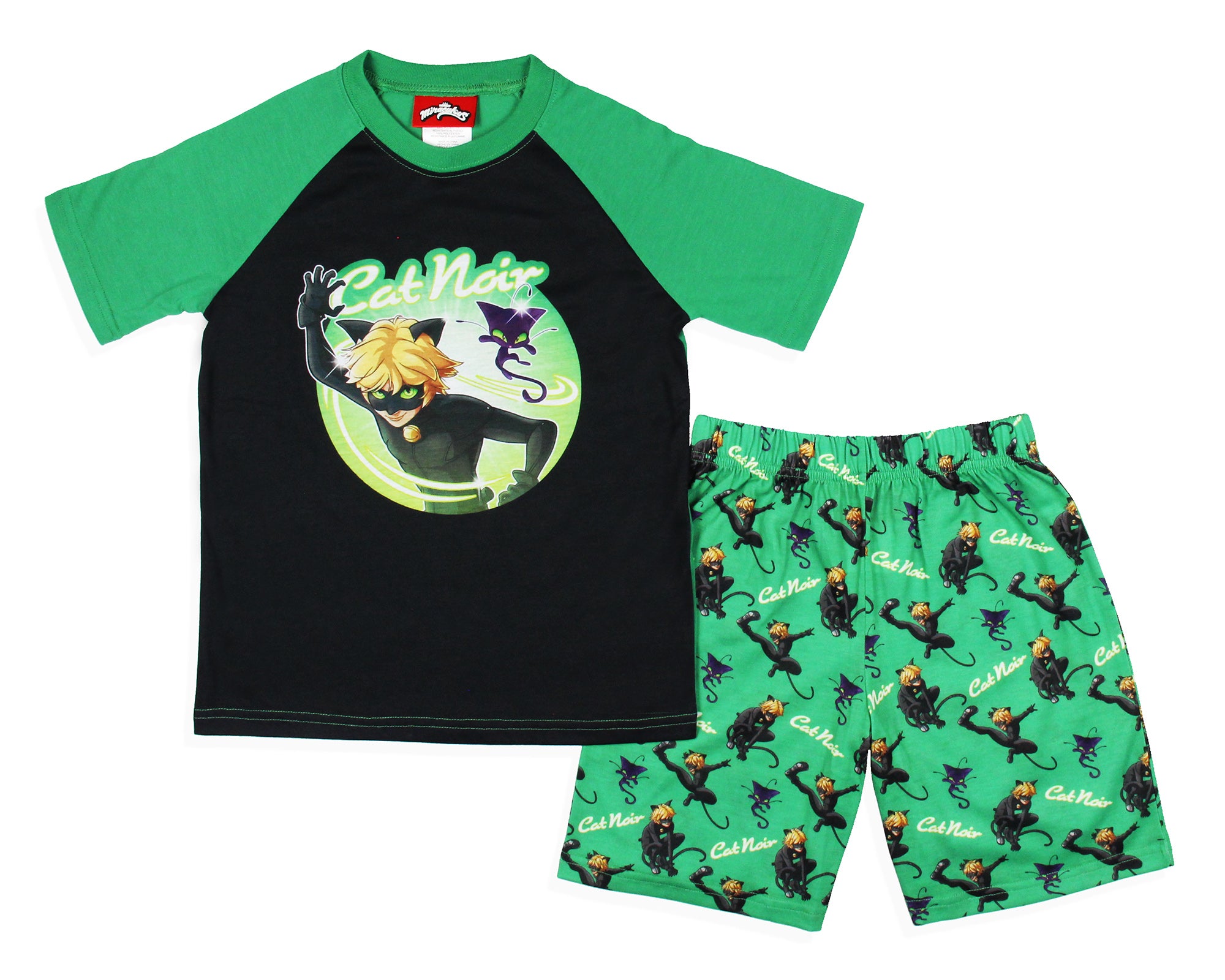 Miraculous: Tales of Ladybug & Cat Noir Boys' Character Pajama Set Shorts