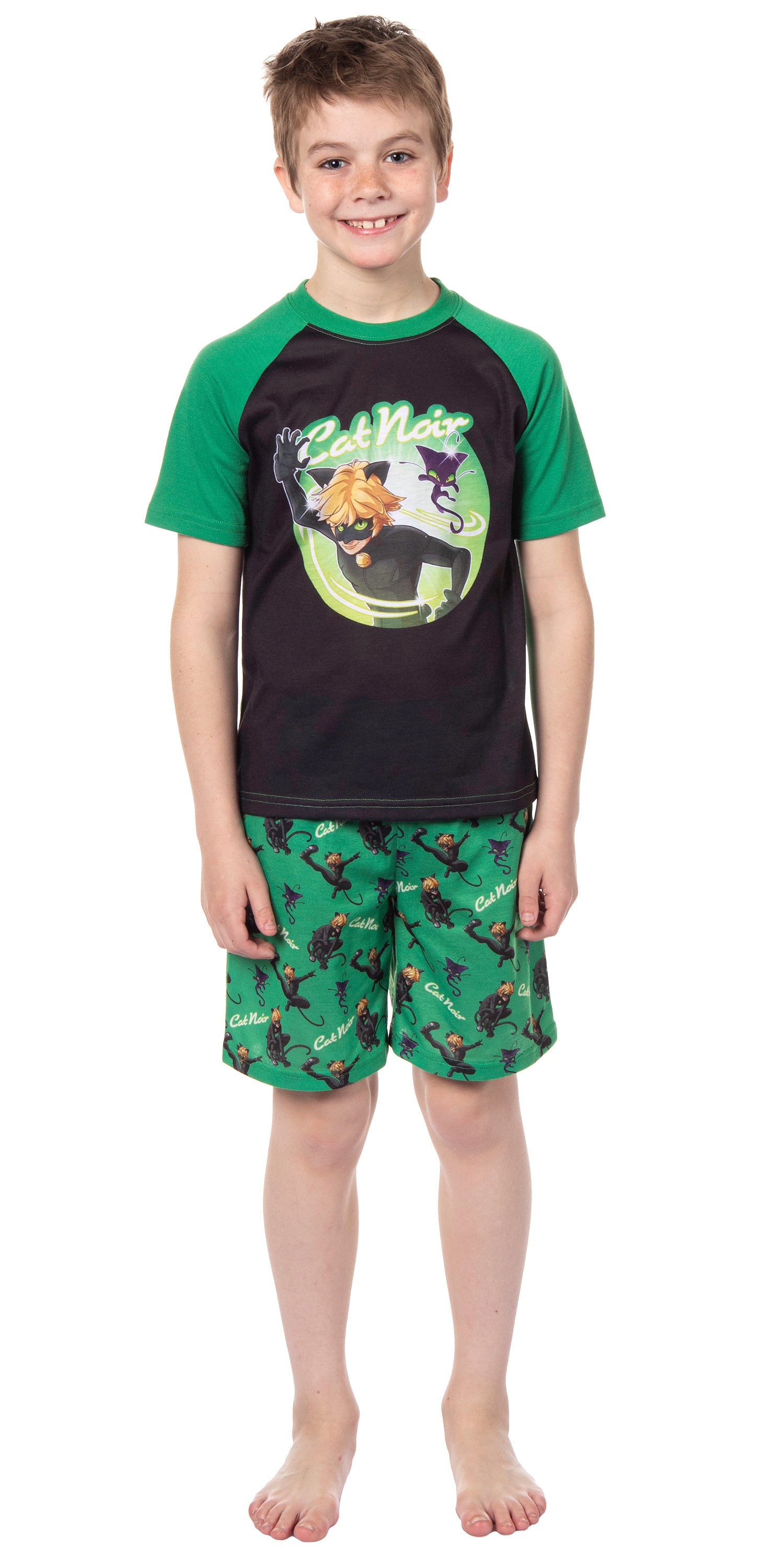 Miraculous: Tales of Ladybug & Cat Noir Boys' Character Pajama Set Shorts