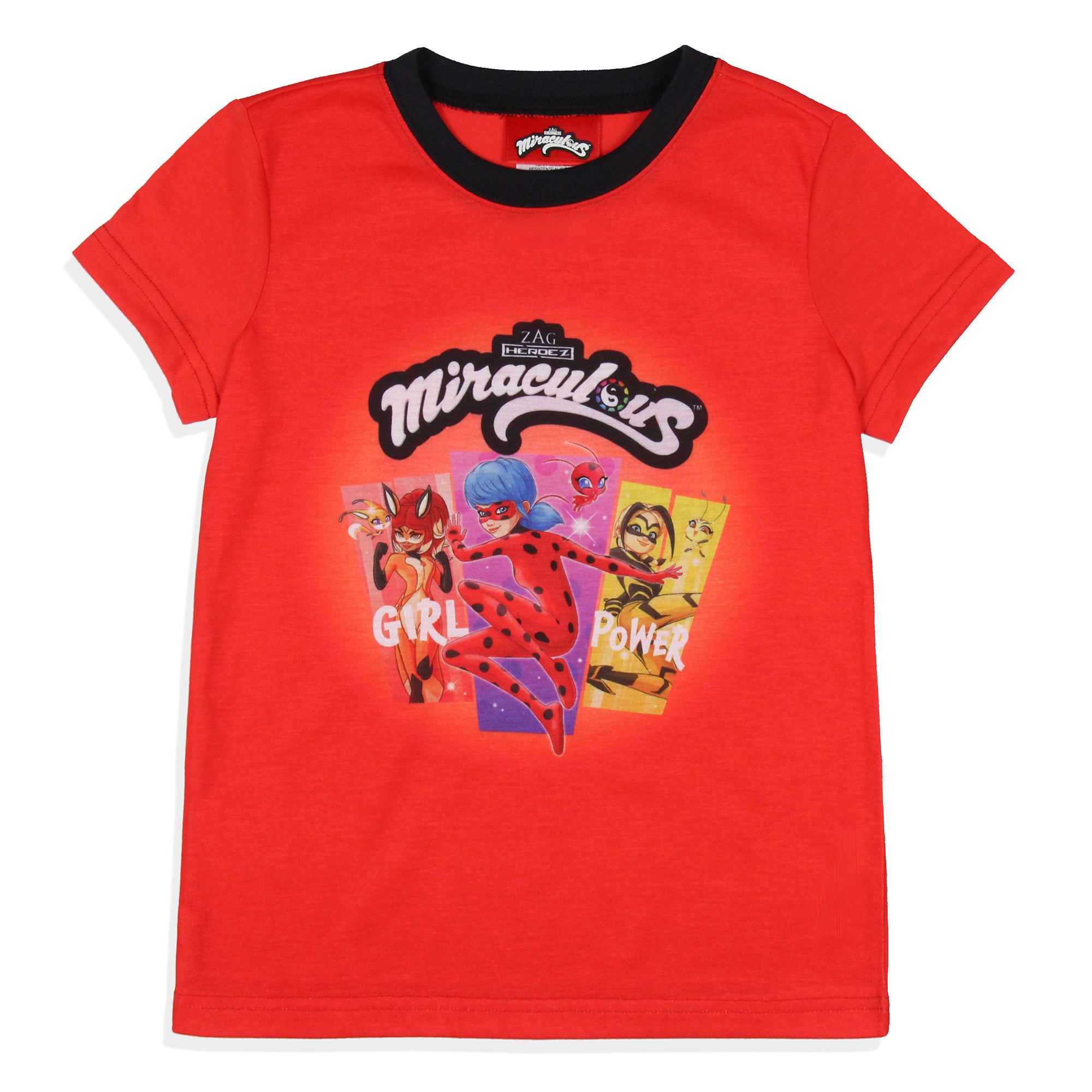 Miraculous: Tales of Ladybug & Cat Noir Girls' Sleep Pajama Set Shorts