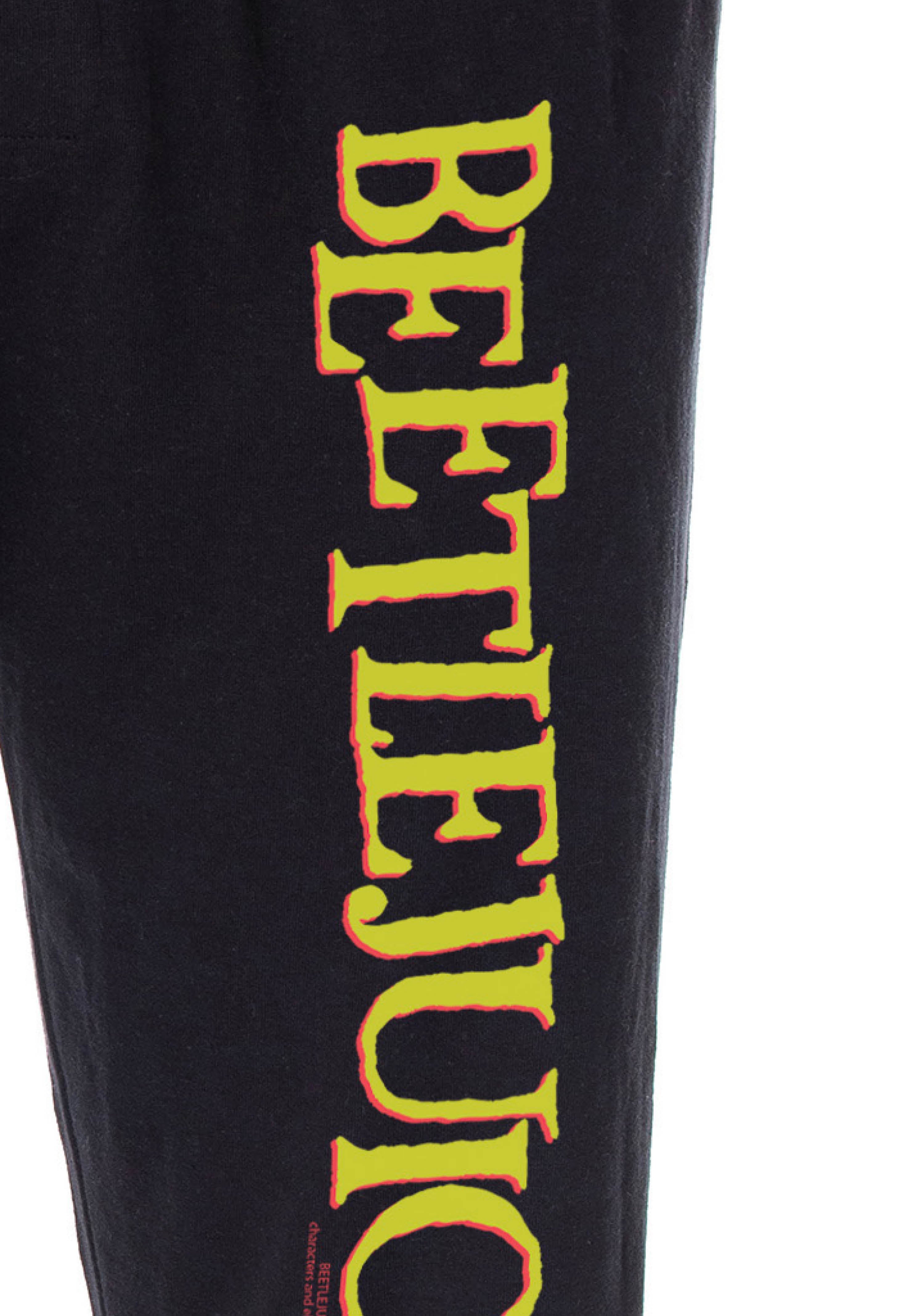 Beetlejuice Men's Classic Film Logo Loungewear Sleep Bottoms Pajama Pants