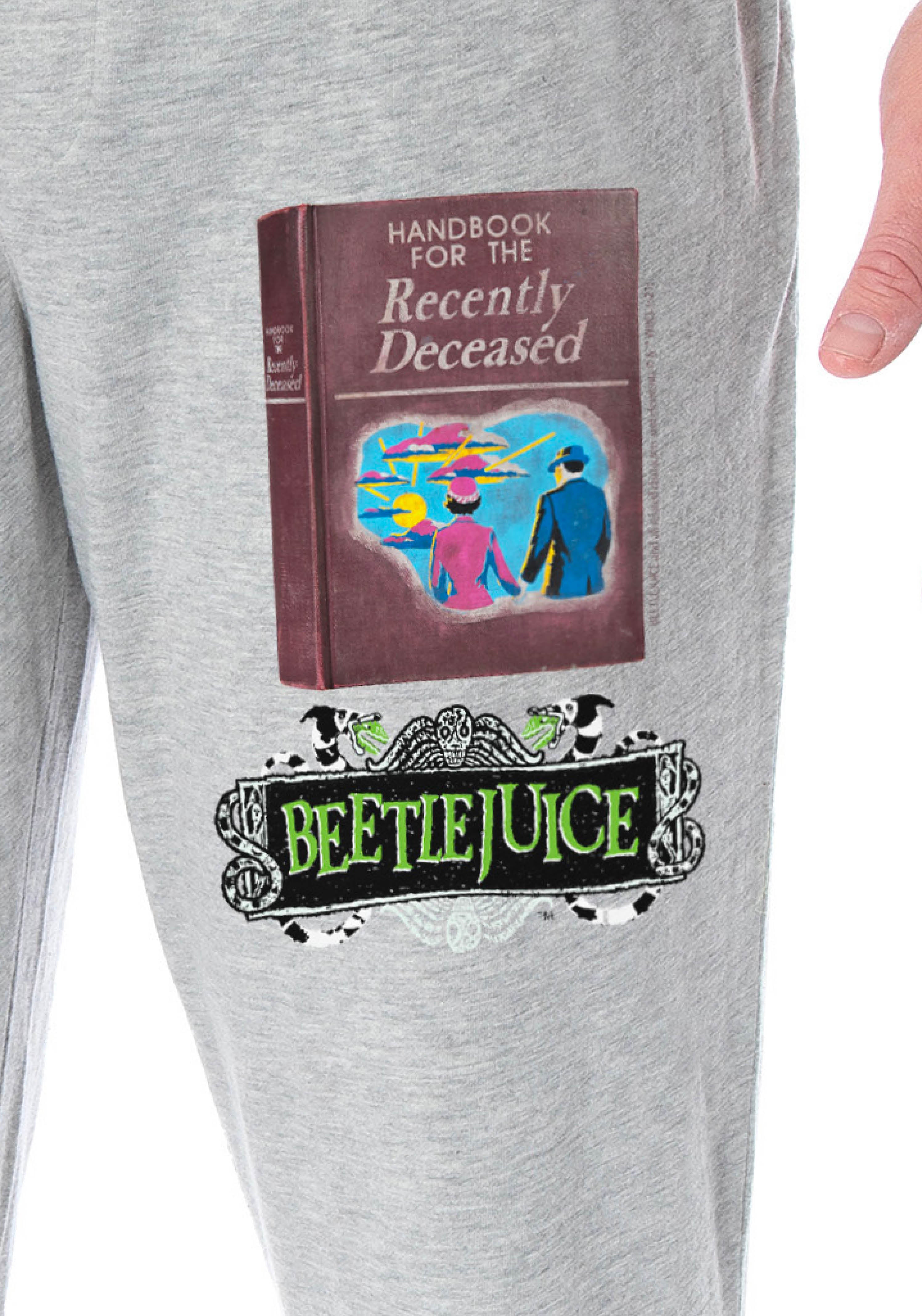 Beetlejuice Men's Handbook For The Recently Deceased Loungewear Pajama Pants