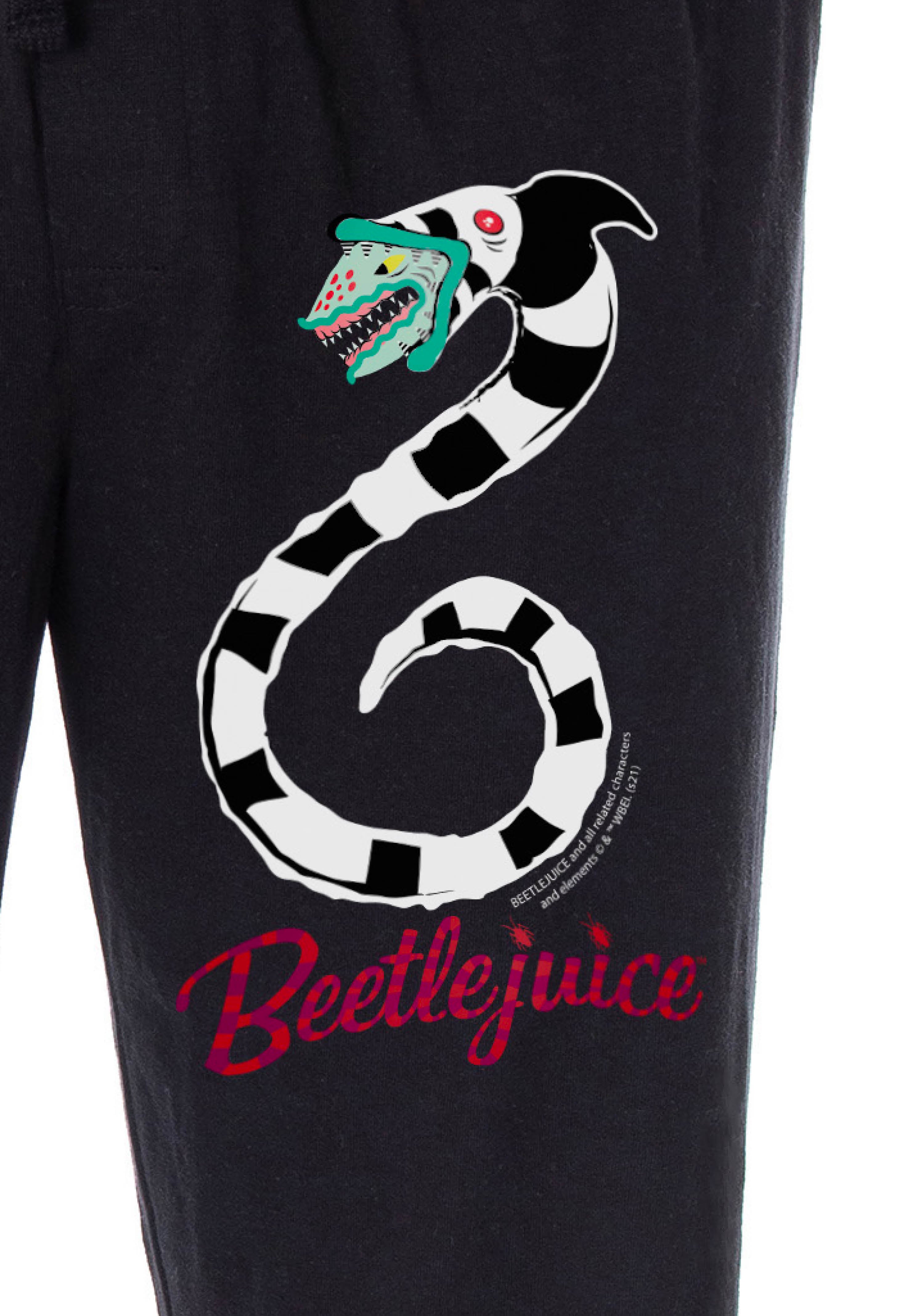 Beetlejuice Pajama Pants Men's Sandworm Character Film Movie Loungewear Sleep Pants