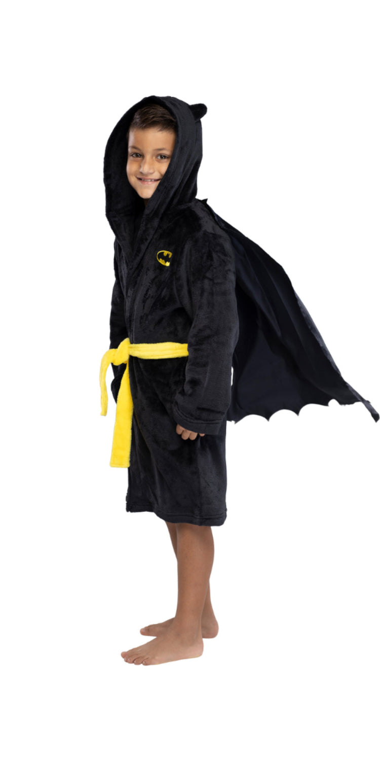 DC Comics Kids Superhero Plush Fleece Hooded Costume Robe