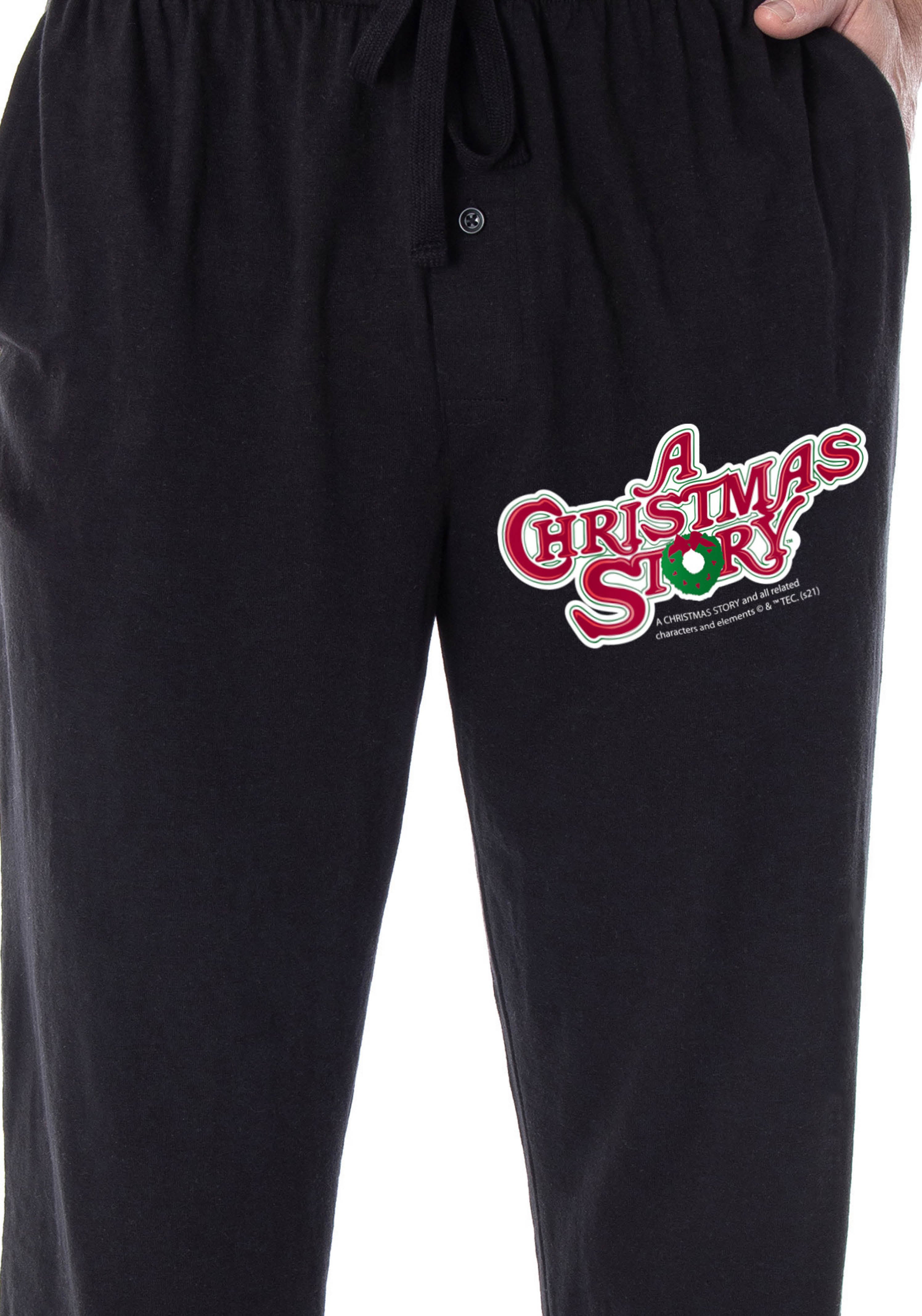 A Christmas Story Men's Classic Film Logo Loungewear Pajama Pants