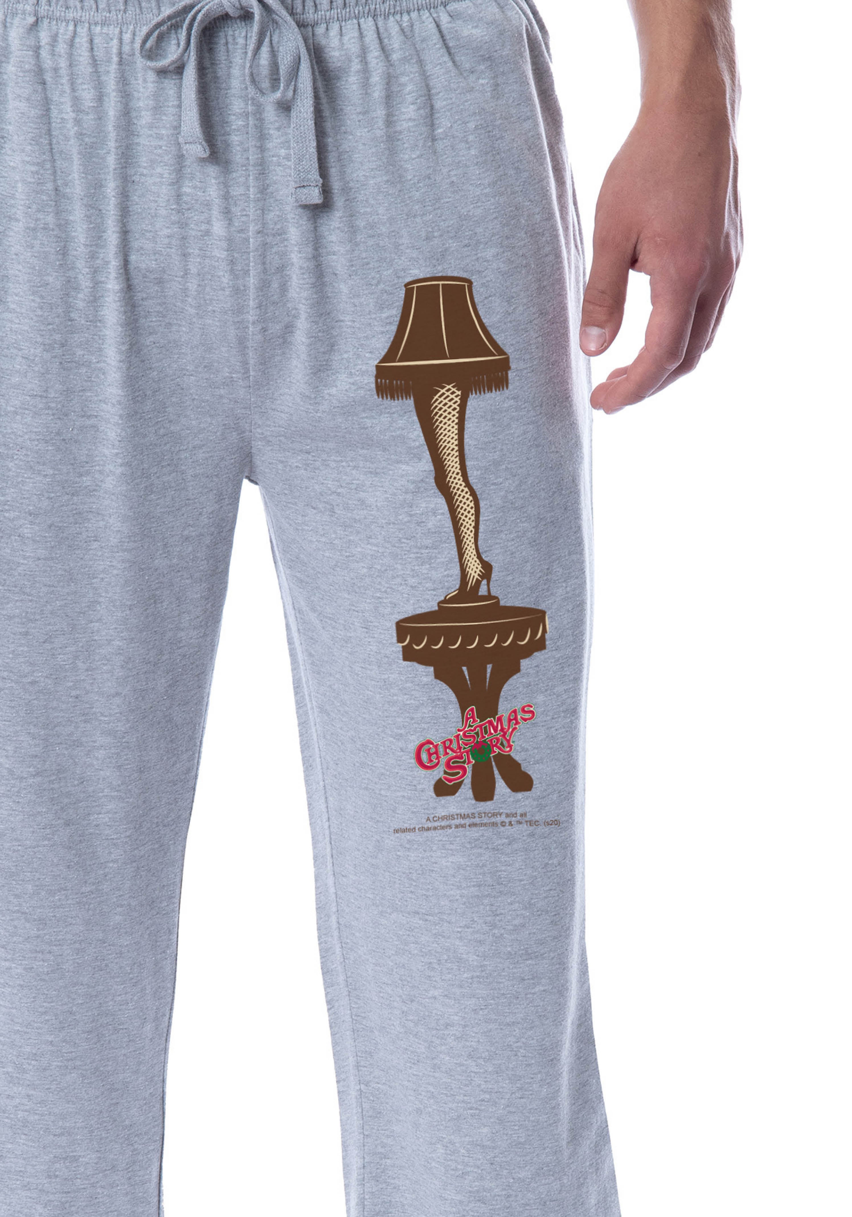 A Christmas Story Mens' Movie Lamp Leg Major Award Sleep Pajama Pants