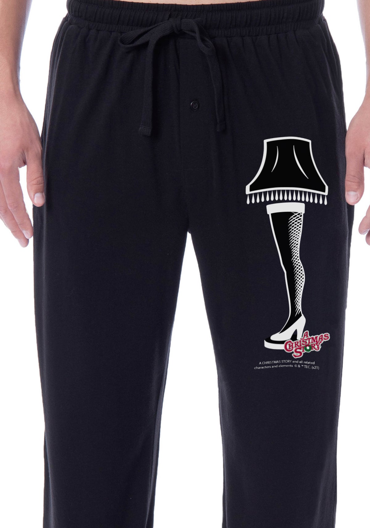 A Christmas Story Mens' Movie Drawing Lamp Leg Major Award Pajama Pants