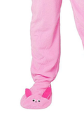 A Christmas Story Men's Ralphie Deranged Pink Bunny Suit Hooded Pajama Costume Union Suit Outfit Sleeper