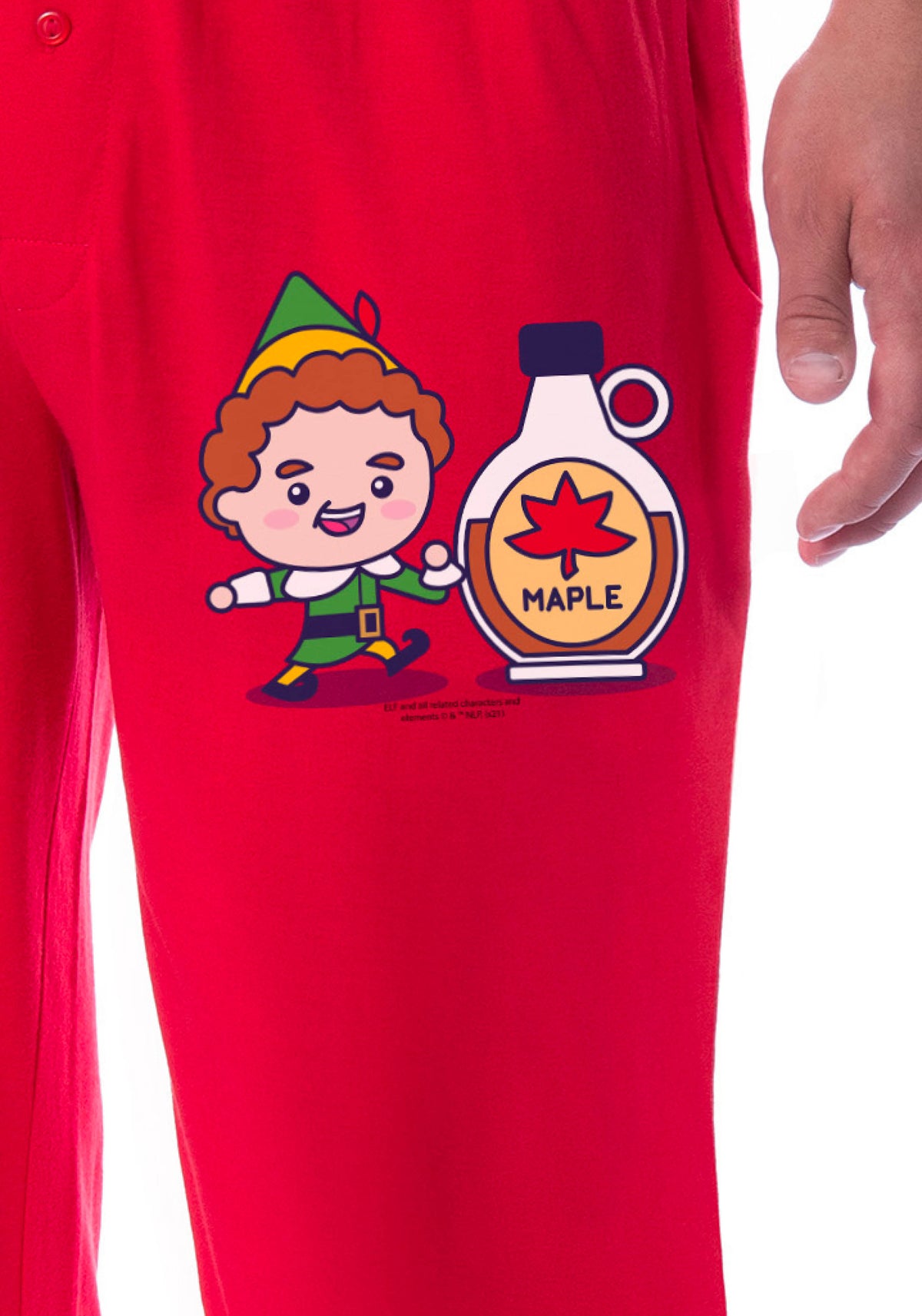 Elf The Movie Mens' Buddy Chibi Maple Syrup Sleep Pajama Pants