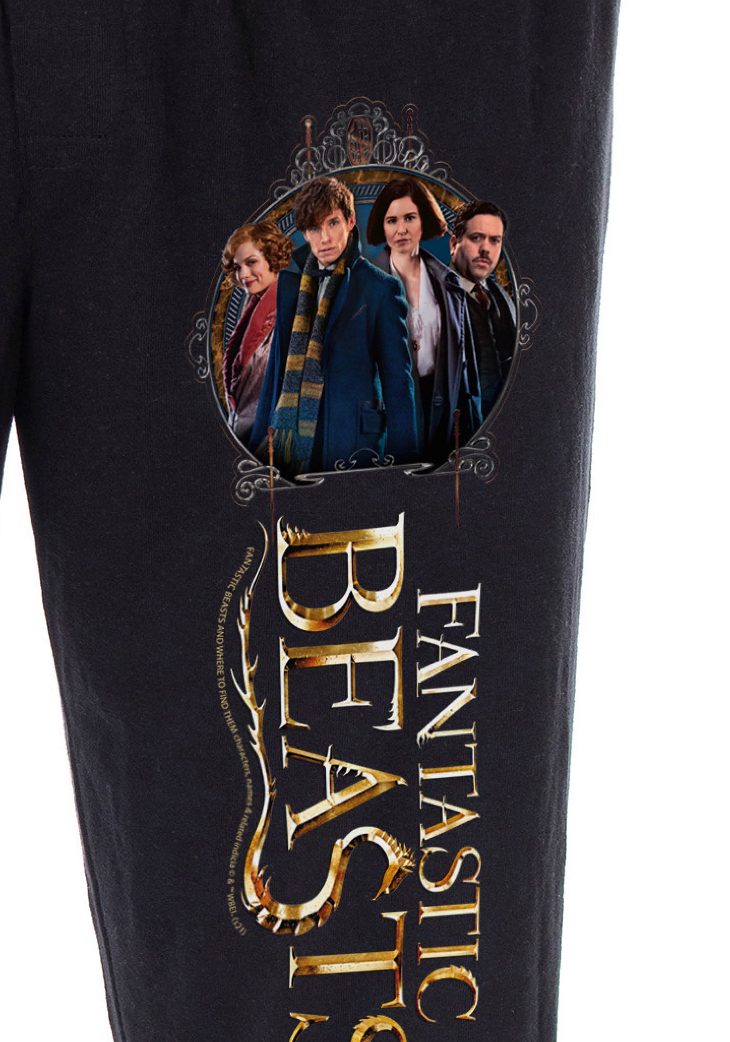 Fantastic Beasts Men's Newt Scamander And Friends Harry Potter Pajama Pants
