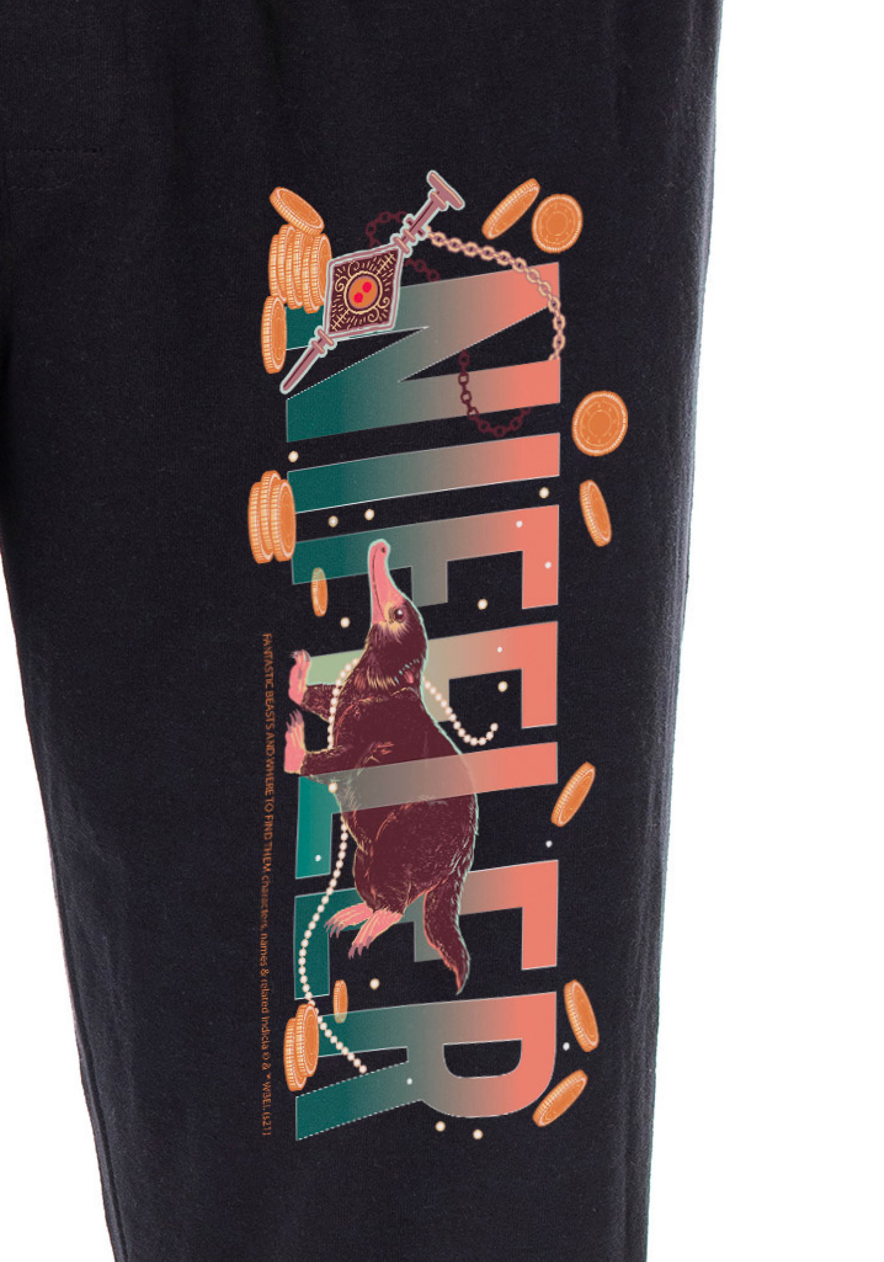 Fantastic Beasts Men's Niffler Pajama Pants Harry Potter Adult Sleep Bottoms