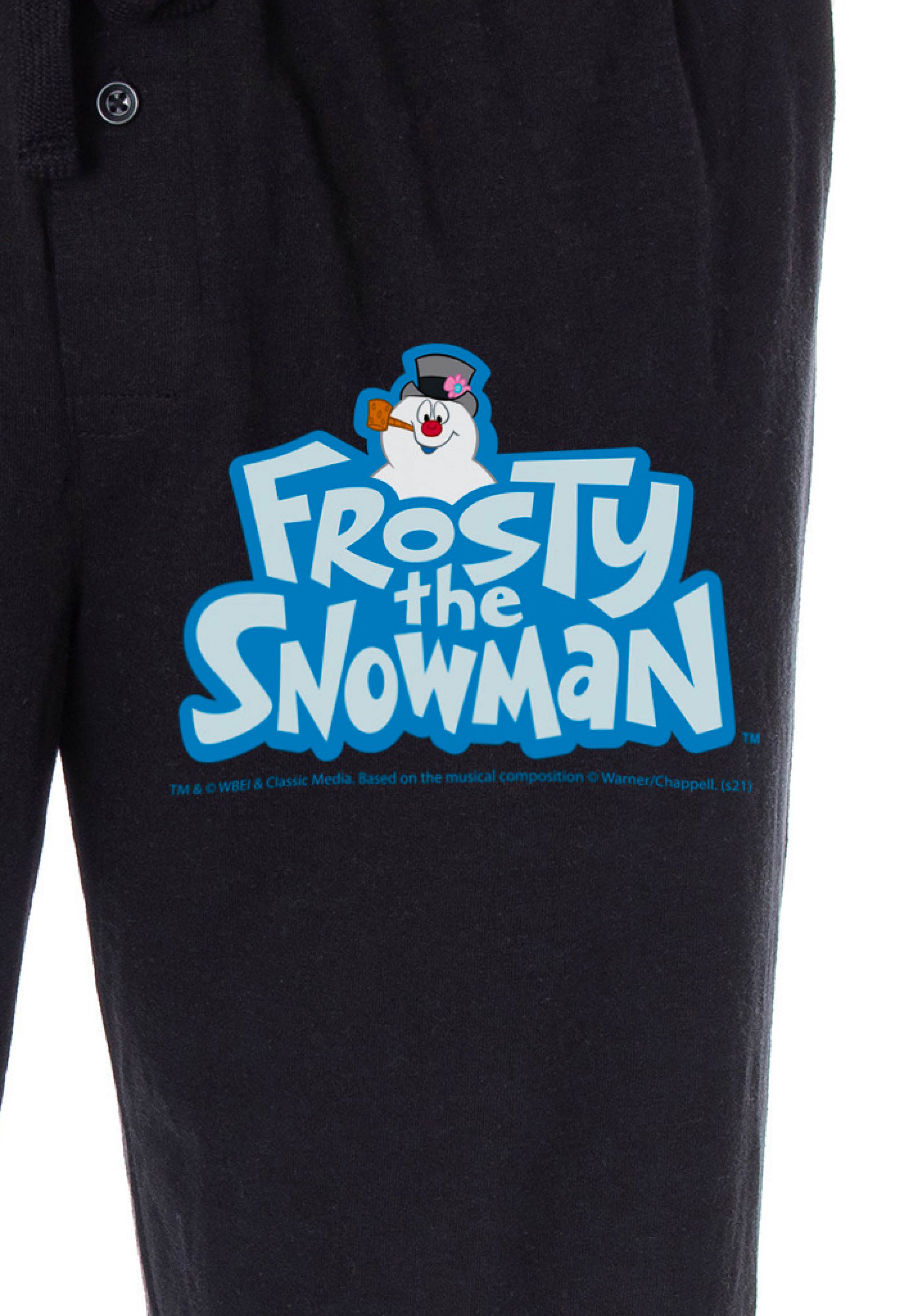 Frosty the Snowman Men's Christmas Holiday Cartoon Loungewear Pajama Pants