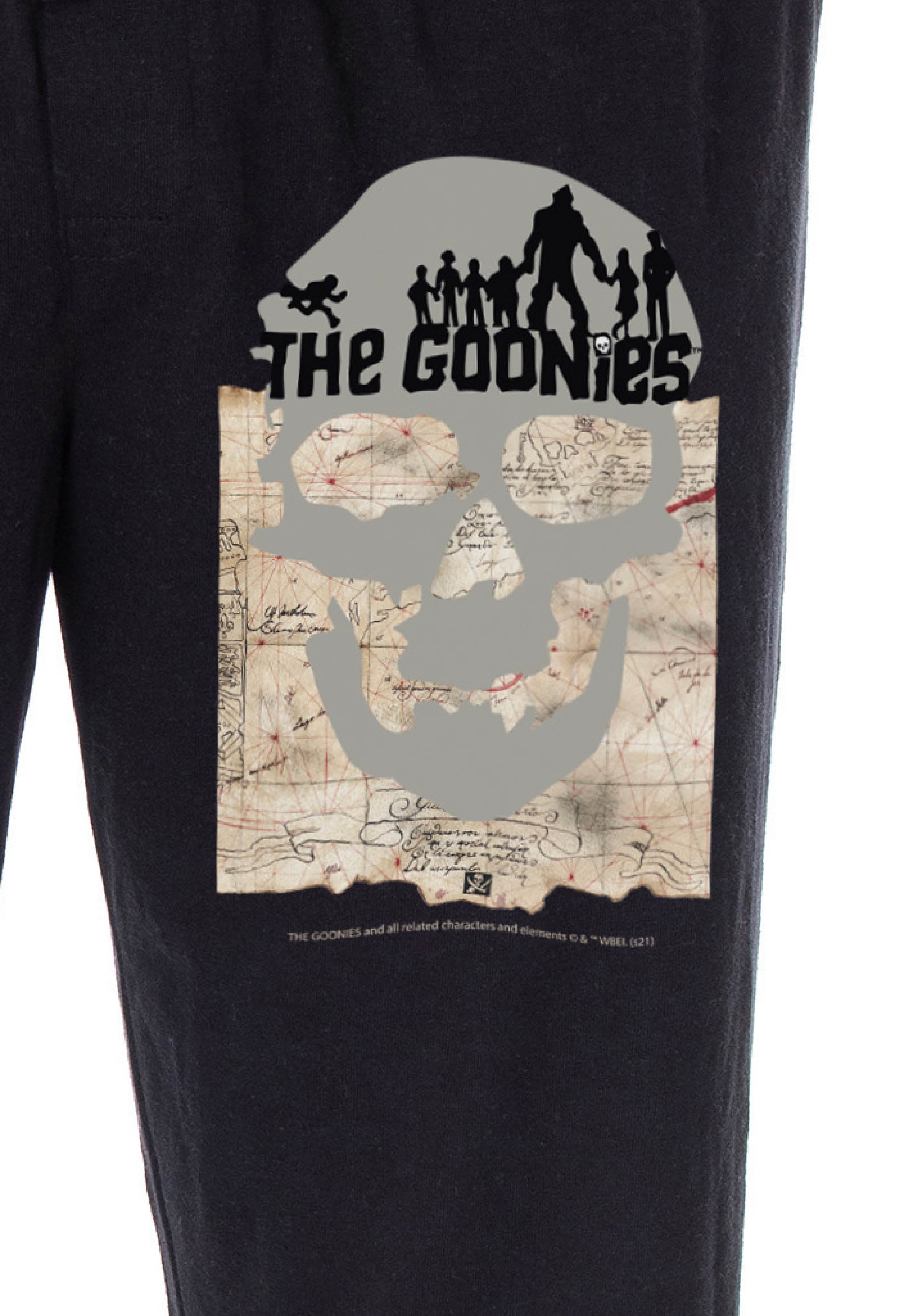 The Goonies Men's Skull And Map Logo Loungewear Sleep Bottoms Pajama Pants