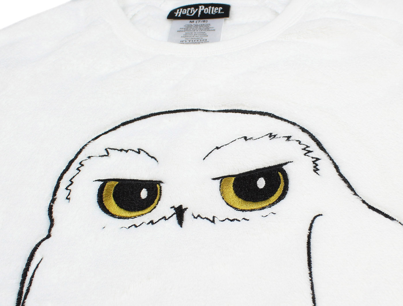 Harry Potter Pajama Girls' Hedwig Owl Micro Raschel Fleece Hi-Lo Nightgown