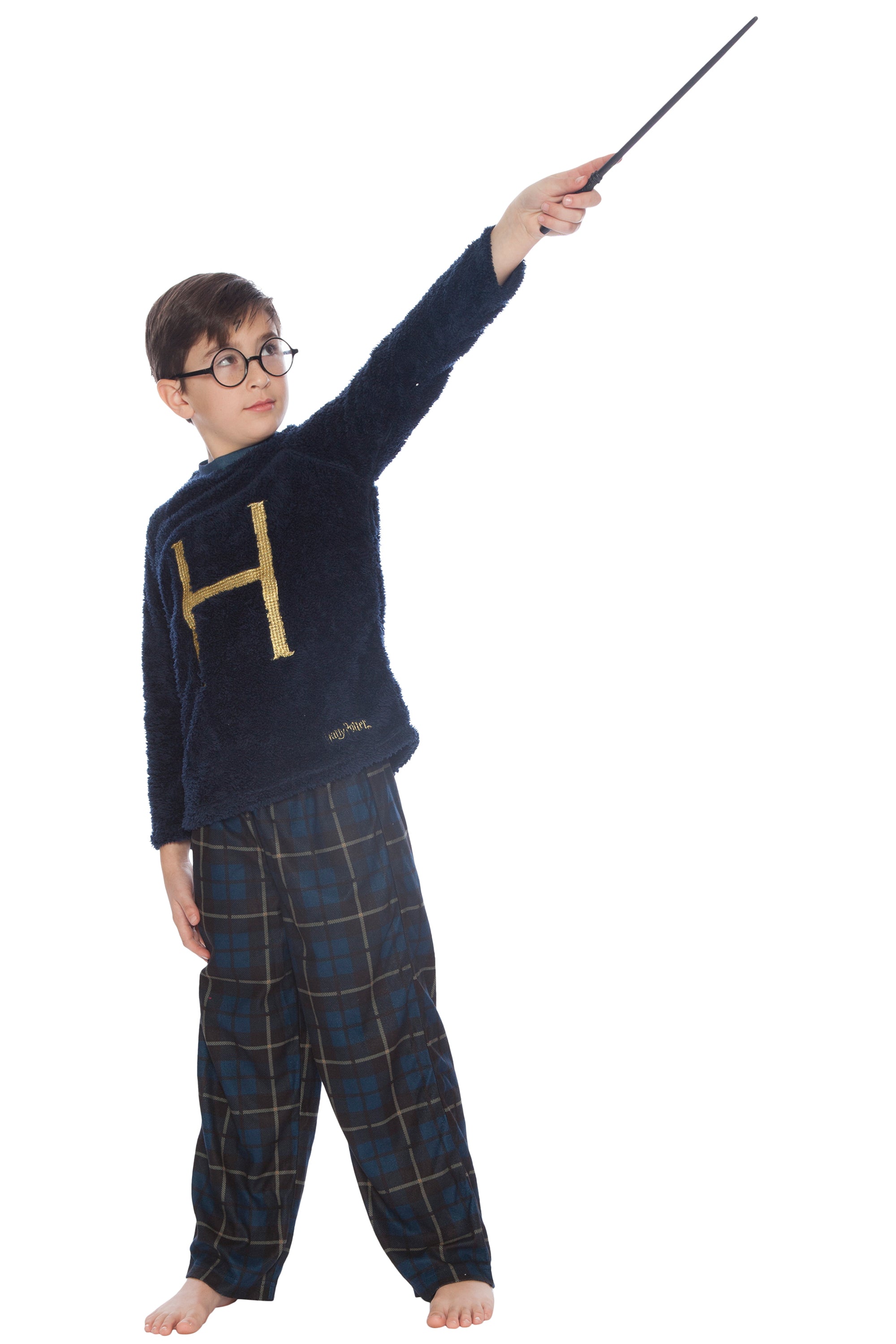 HARRY POTTER Mrs. Weasley H Holiday Christmas Sweater Fleece Flannel Pant Pajama 2pc Gift Set