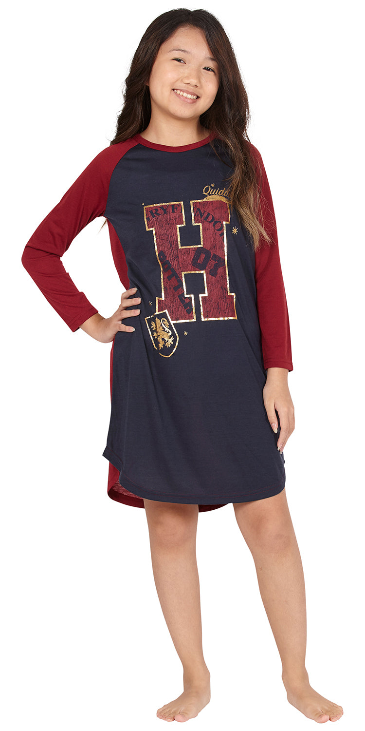 Harry Potter Nightgown Pajamas Girls Night Shirt Sleep Tee
