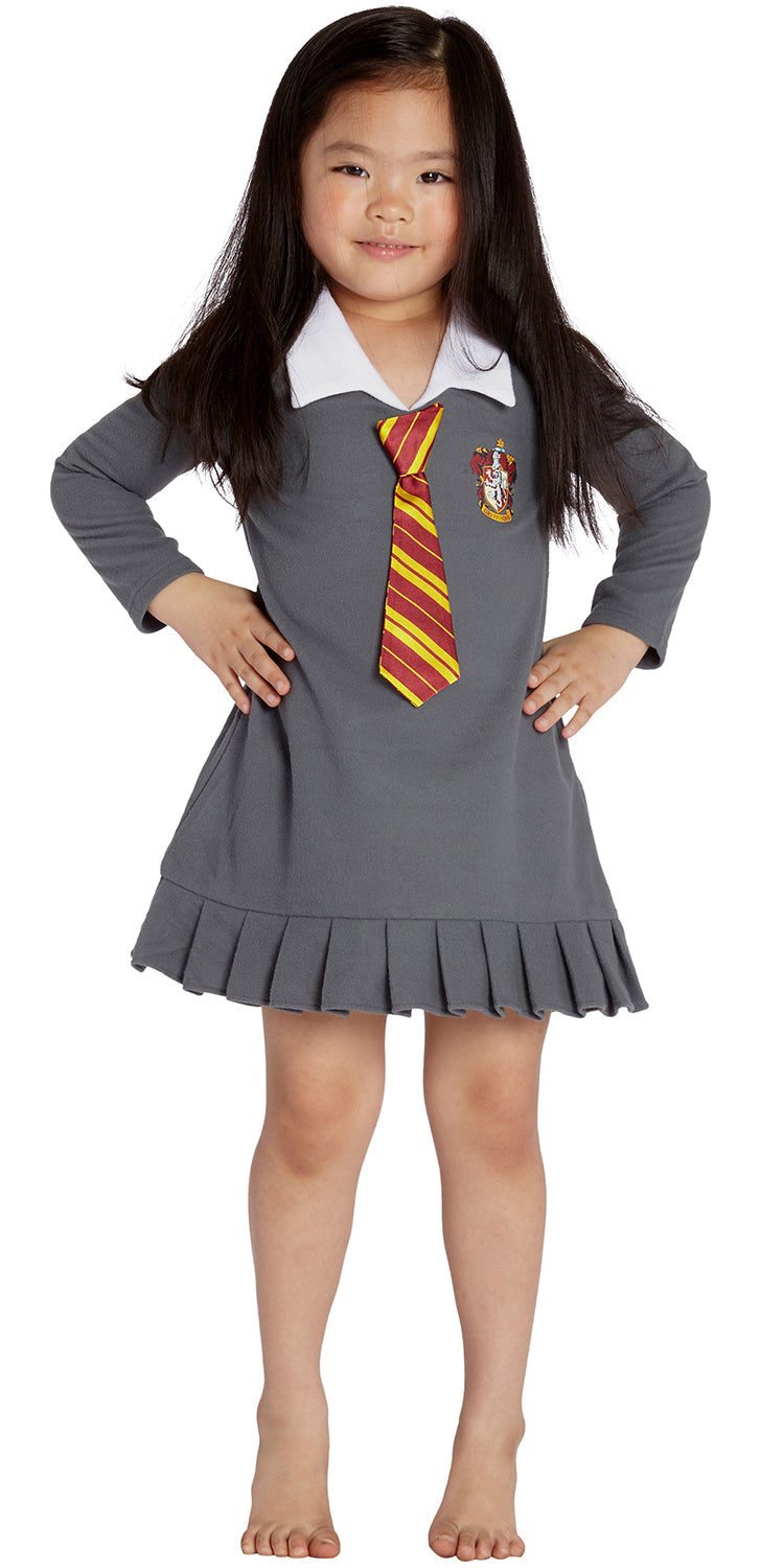 Harry Potter Toddler Girls' Hogwarts Hermione Uniform Pajama Nightgown