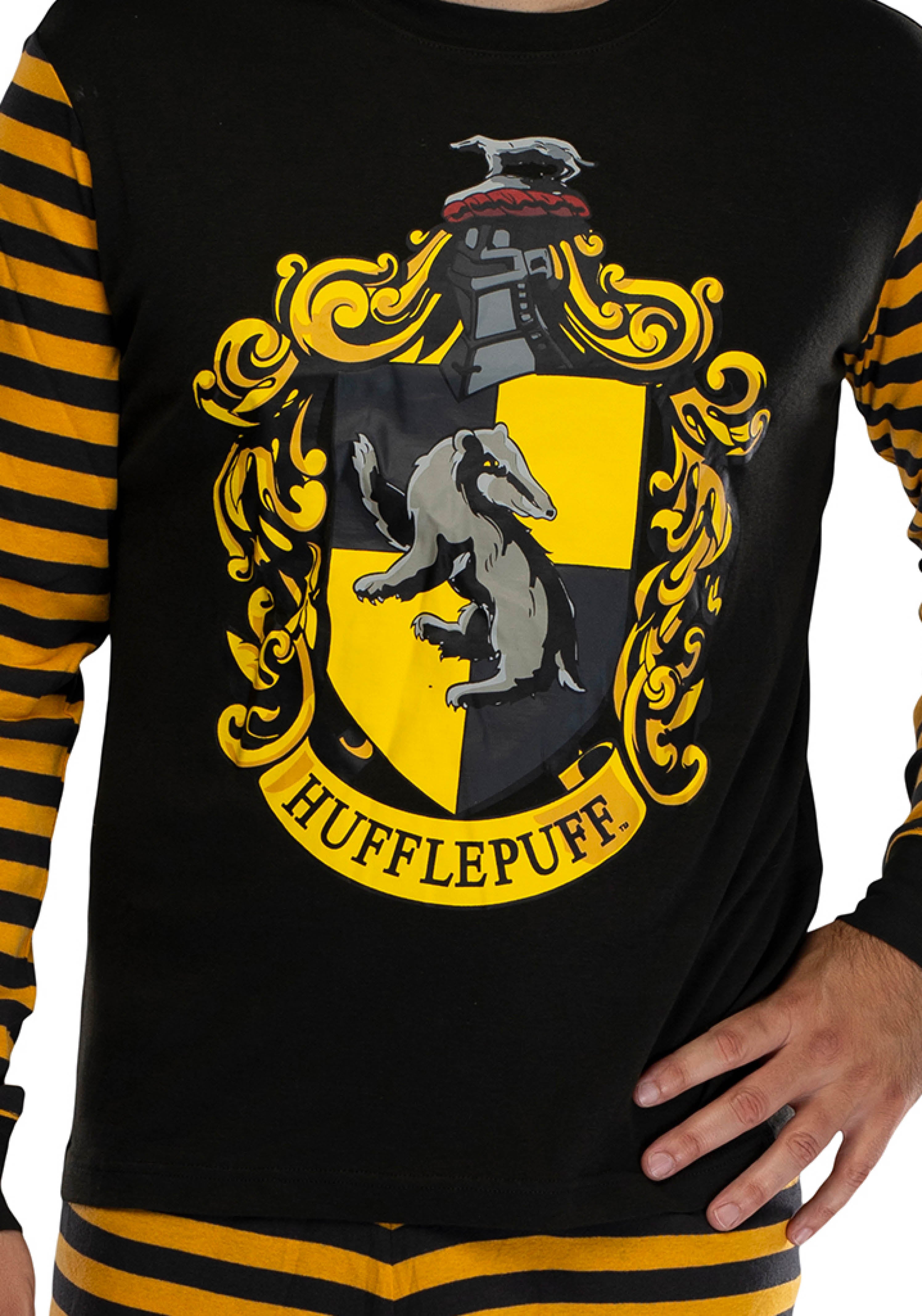 Harry Potter Hogwart's House Crest Tight Fit Adult Cotton Pajama Set