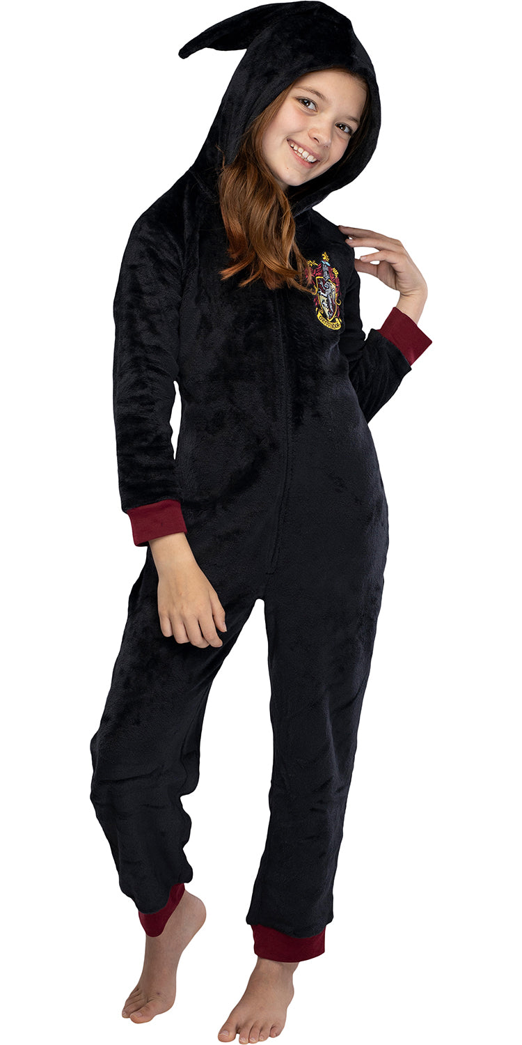 Harry Potter Unisex Kids Hooded Pajama Union Suit