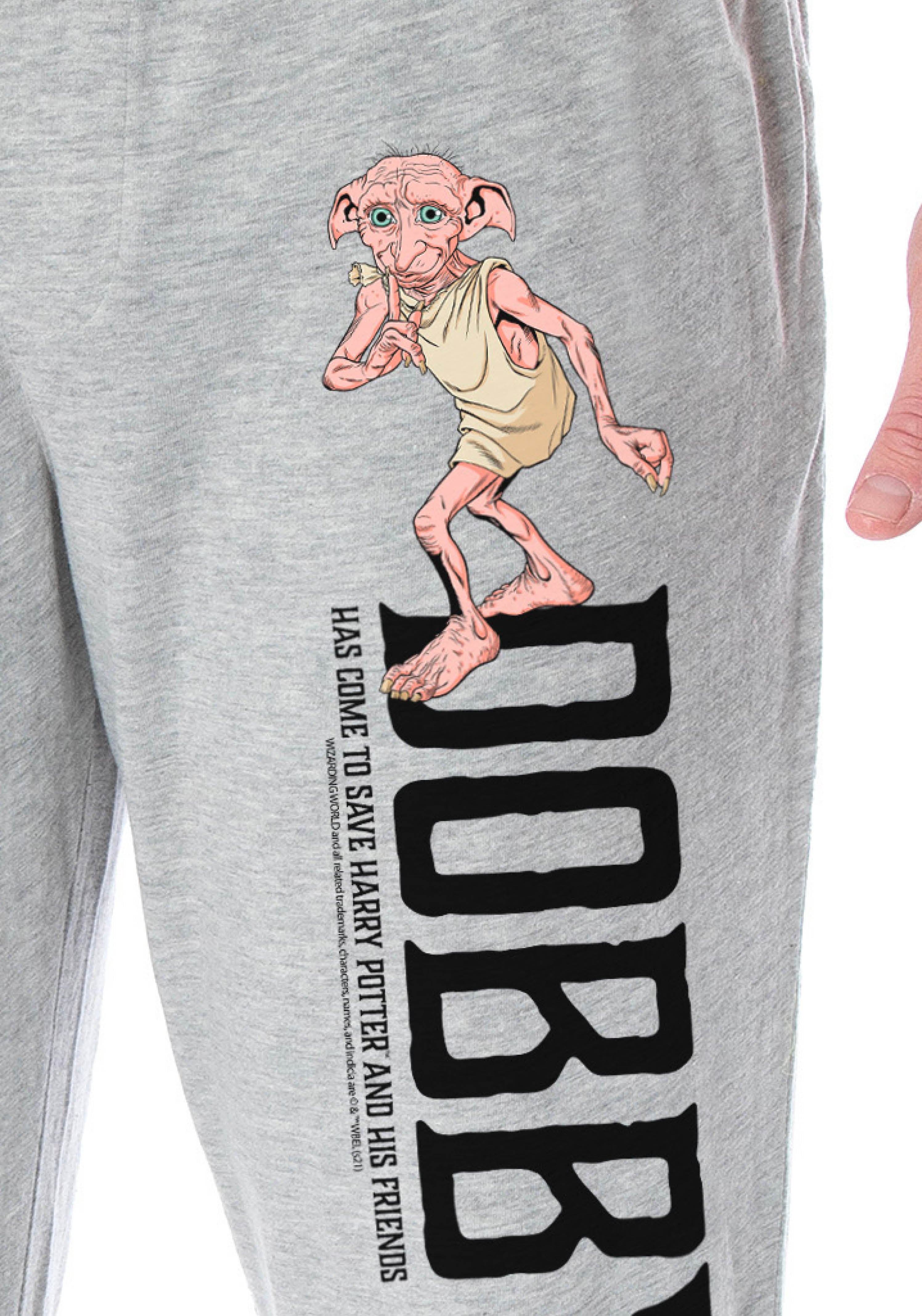 Harry Potter Men's Dobby The Elf Character Loungewear Sleep Pajama Pants