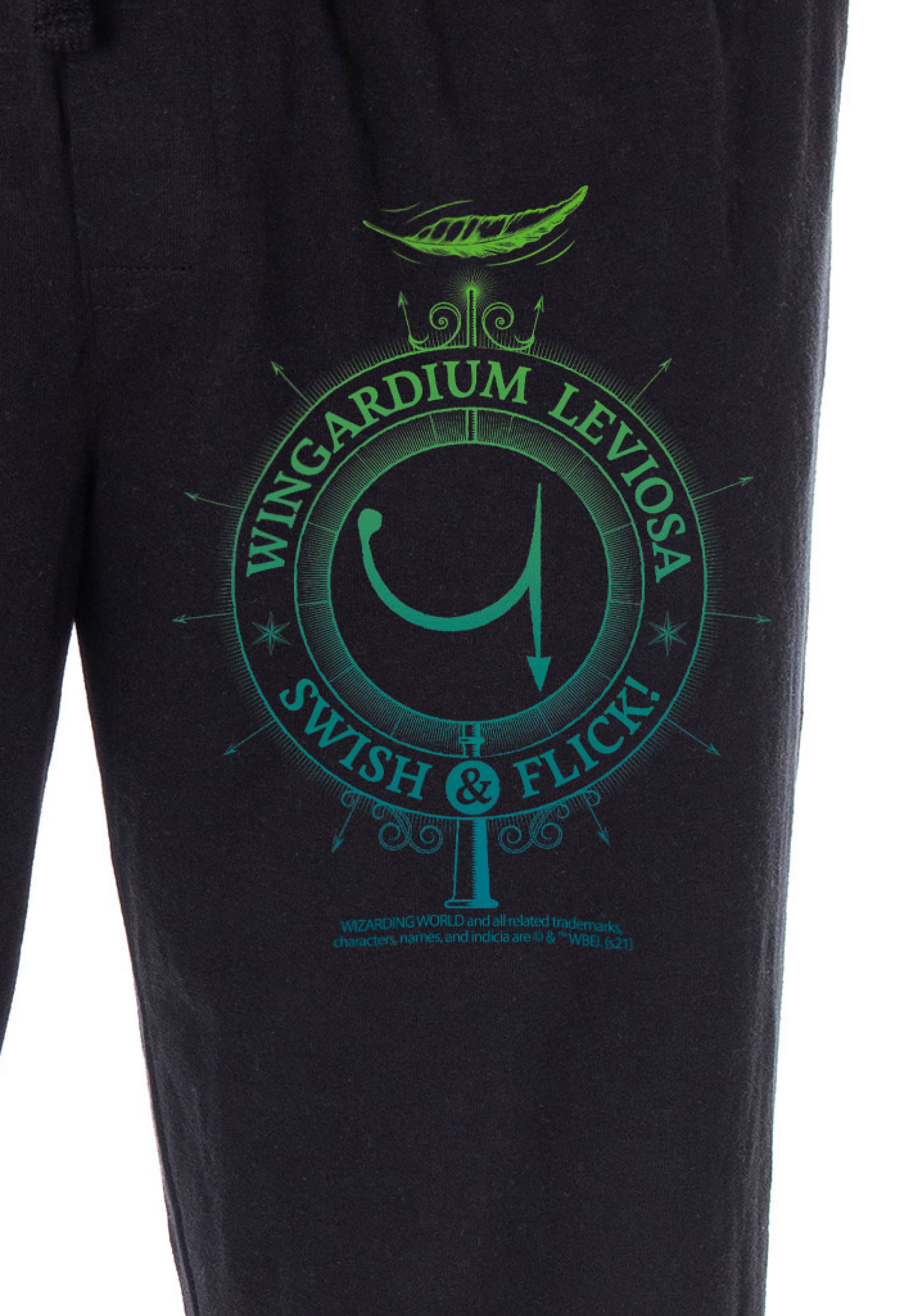 Harry Potter Adult Men's Wingardium Leviosa Swish & Flick Sleepwear Lounge Pajama Pants