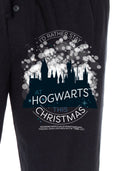 Harry Potter Men's I'D Rather Stay At Hogwarts This Christmas Sleepwear Lounge Pajama Pants